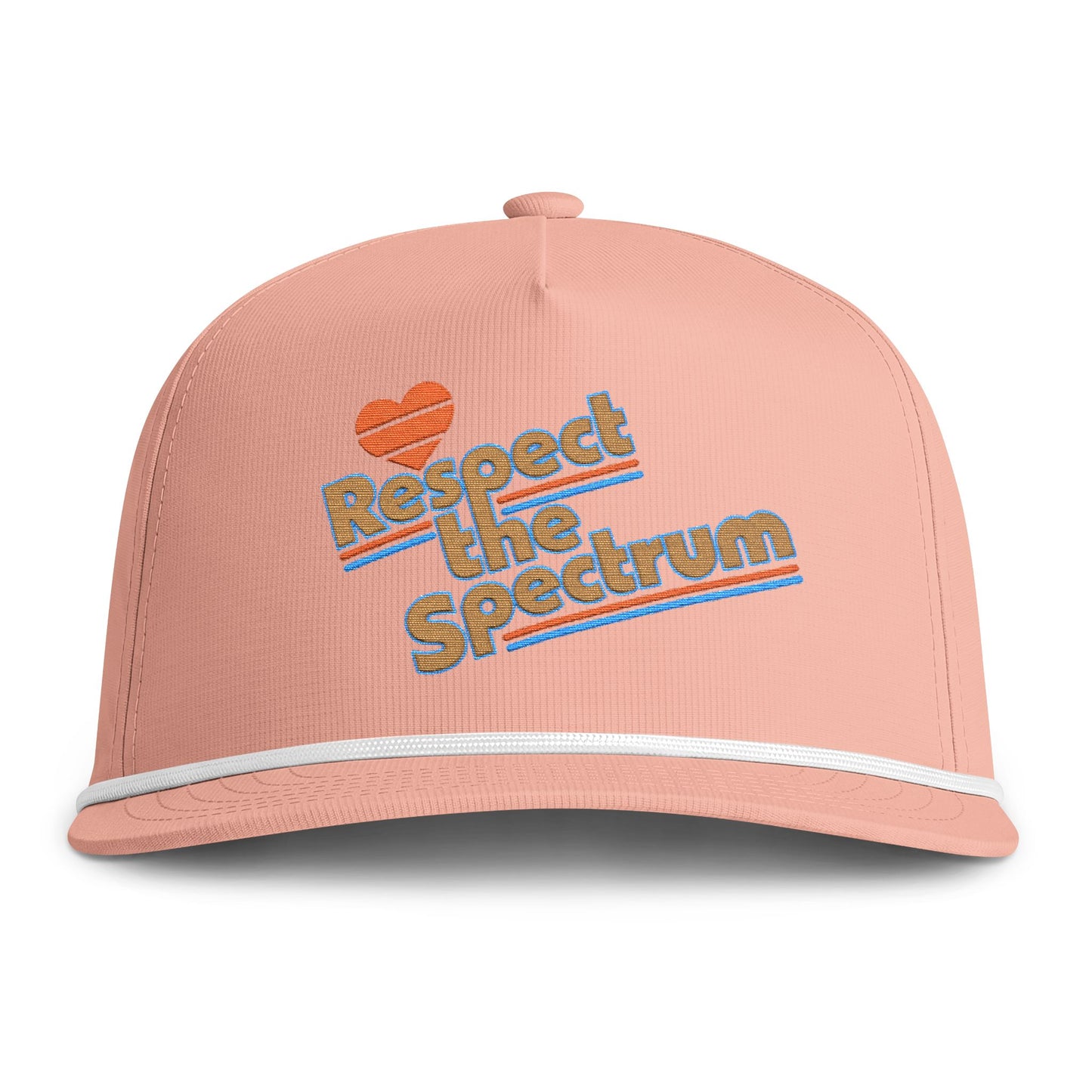 Repect The Spectrum - Embroidered Sunwashed Rope Cap