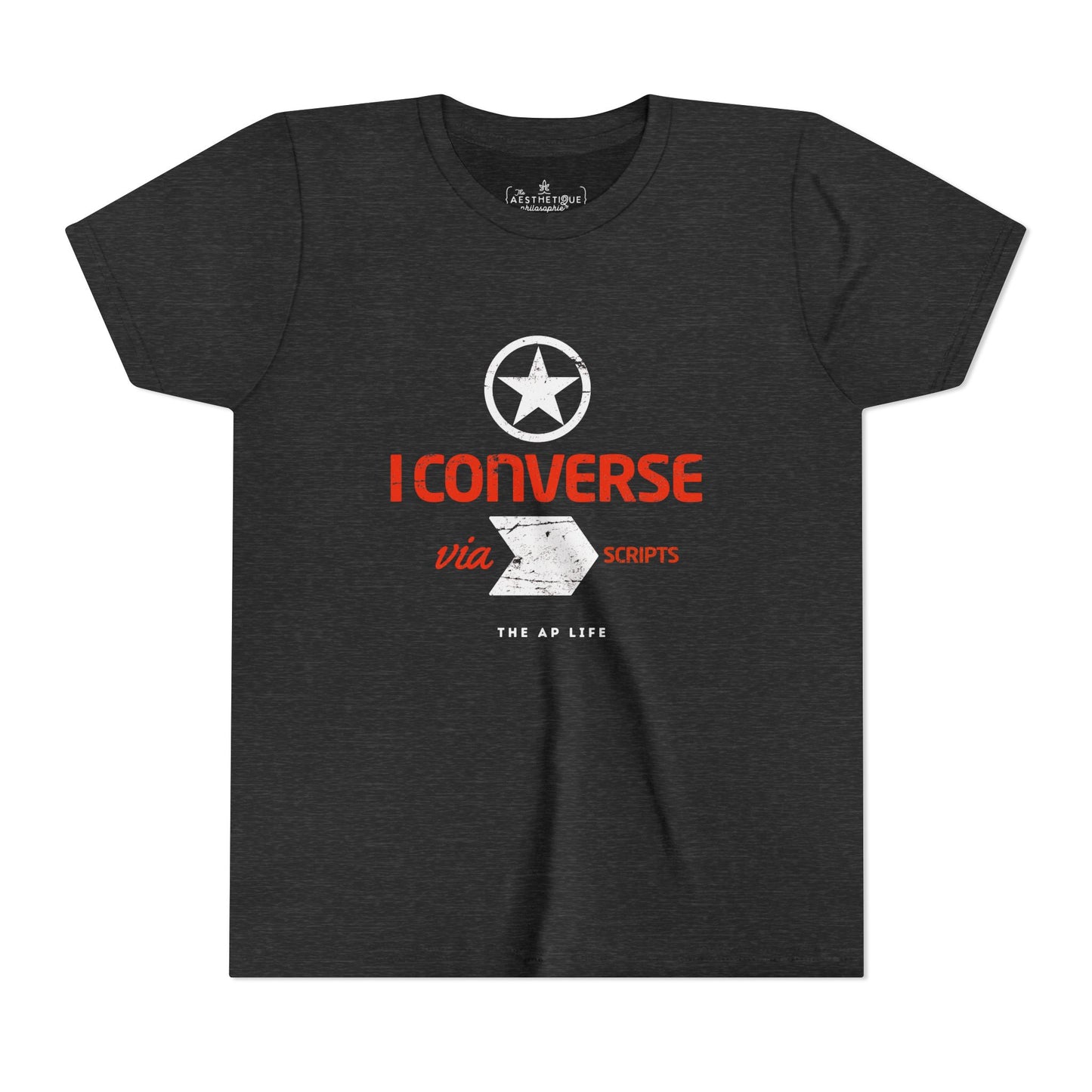 I Converse Via Scripts - GLP - Youth Unisex Jersey Tee