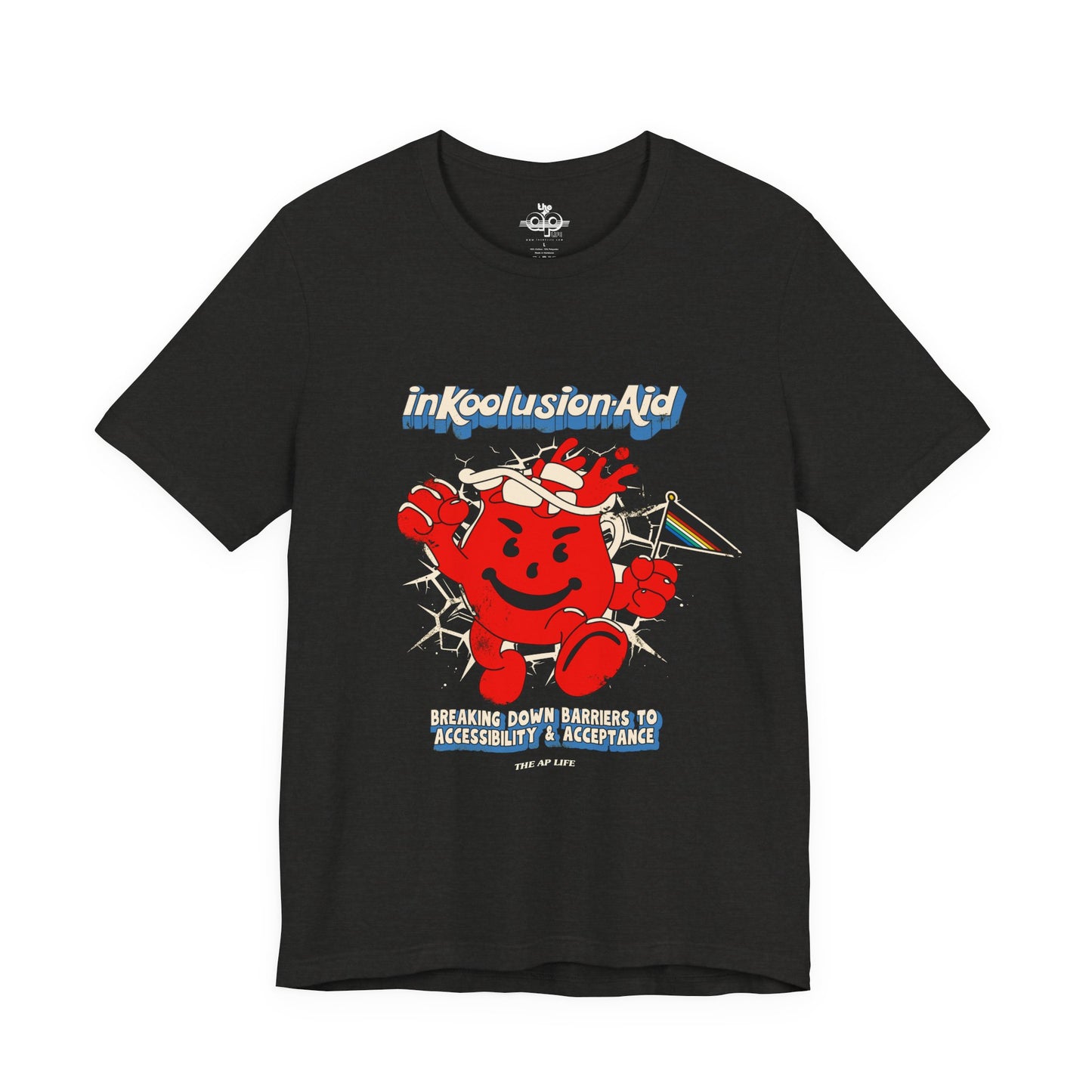 InKoolusion Aid - Breaking Down Barriers to Accessibility & Acceptance - Disability Rights - Adult Unisex Jersey Short Sleeve Tee