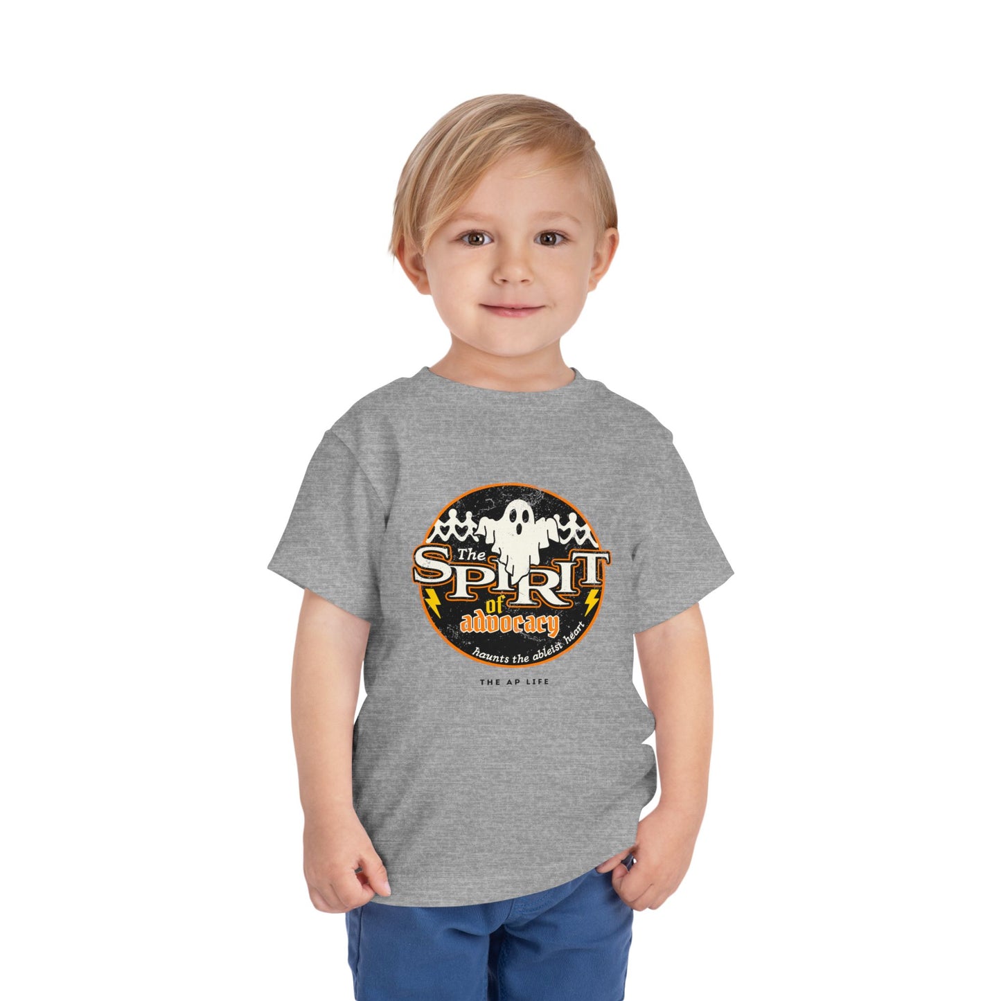 The Spirit of Advocacy (Haunts the Ablelist Heart) - Halloween - Toddler Unisex Tee