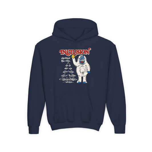 Inclusion Elevates the Vibe - Bumble - Youth Unisex Heavy Blend Hooded Sweatshirt
