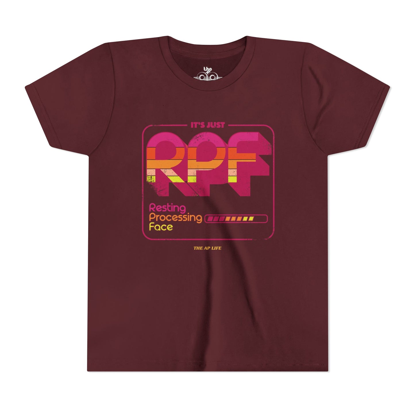 It's Just RPF - Resting Processing Face - Youth Unisex Short Sleeve Tee