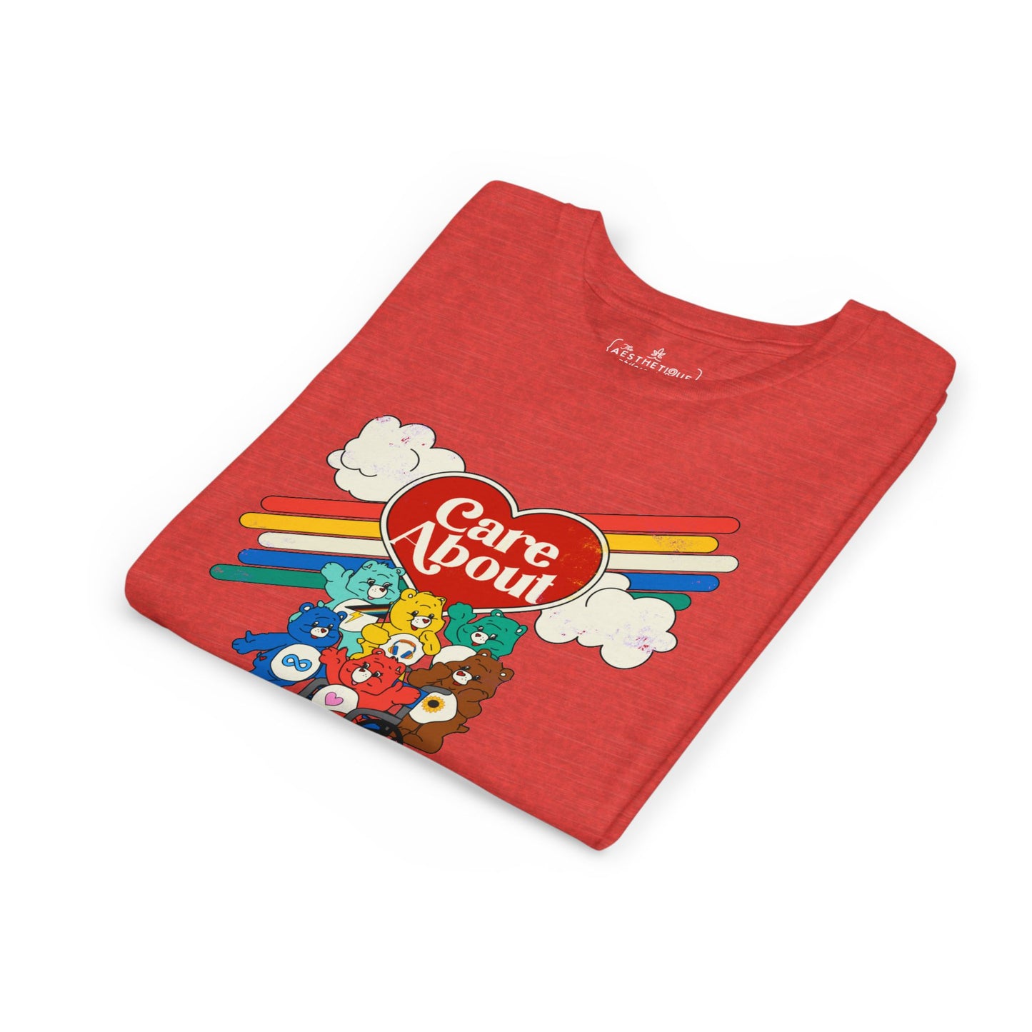 Care About Disability Rights - Retro 80s Vibe - Youth Unisex Jersey Tee