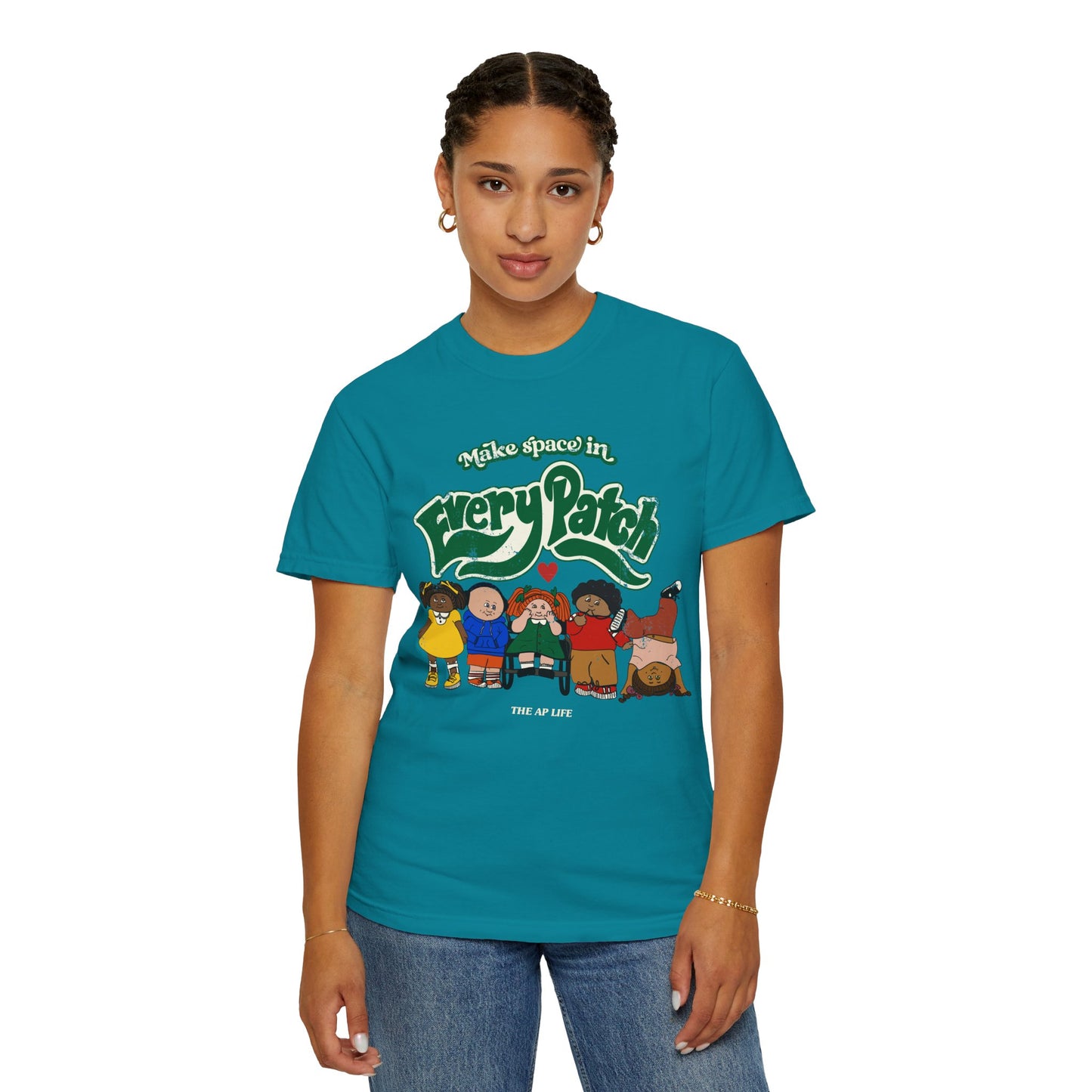Make Space in Every Patch - Inclusion Matters - Unisex Garment-Dyed T-shirt