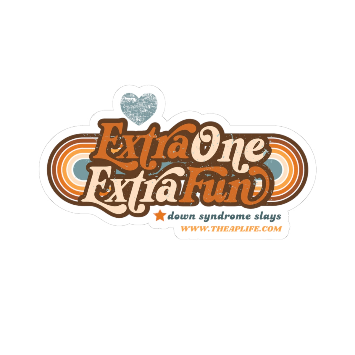 Extra One, Extra Fun DS Awareness Kiss-Cut Sticker