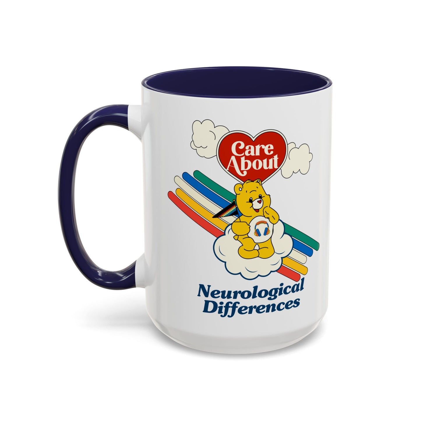 Care About Neurological Differences - Disability Rights - Accent Coffee Mug (11, 15oz)