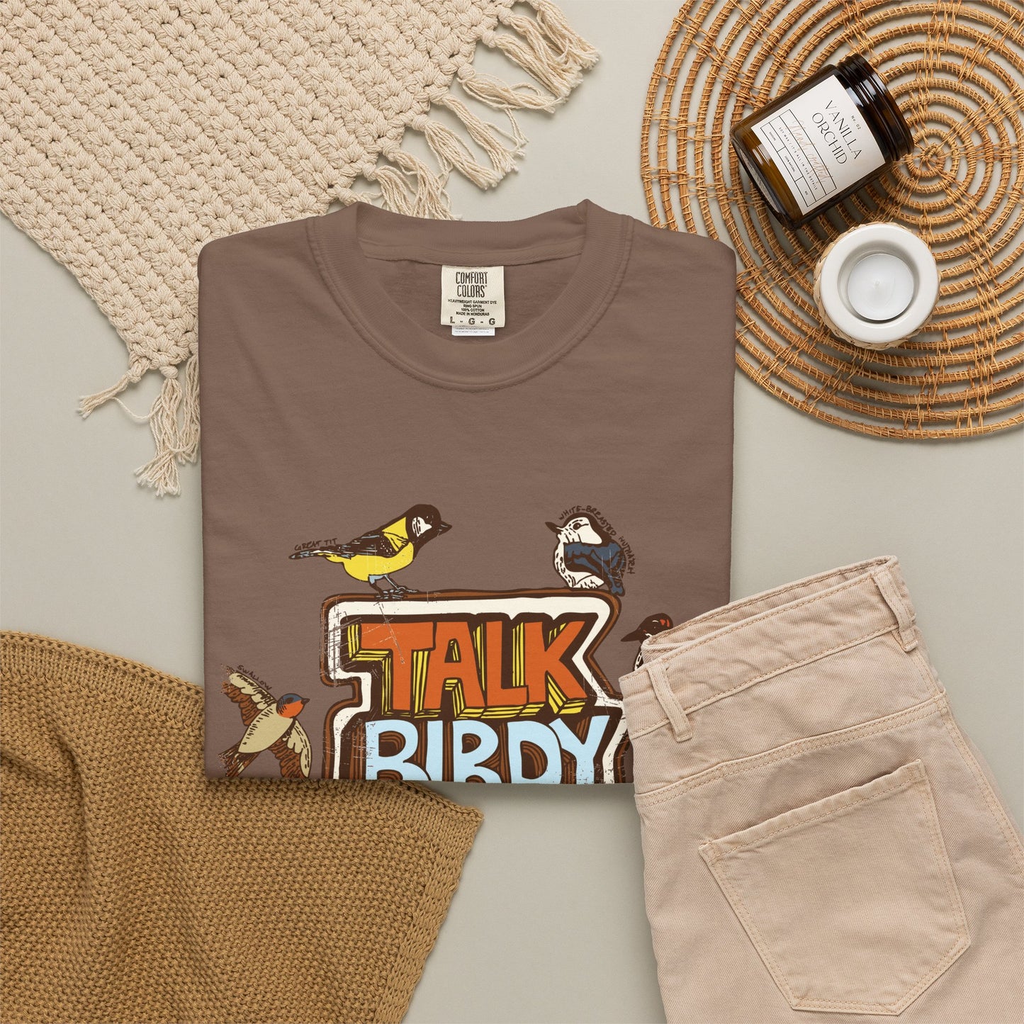 Talk Birdy to Me - Adult Unisex Garment-Dyed T-shirt