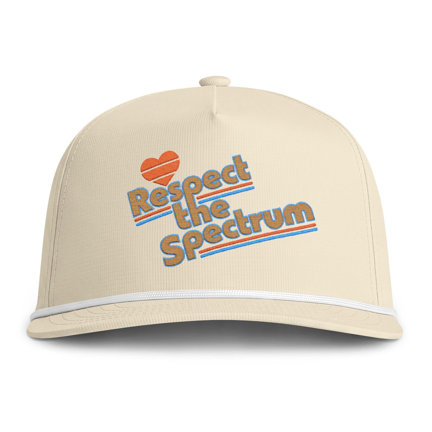 Repect The Spectrum - Embroidered Sunwashed Rope Cap