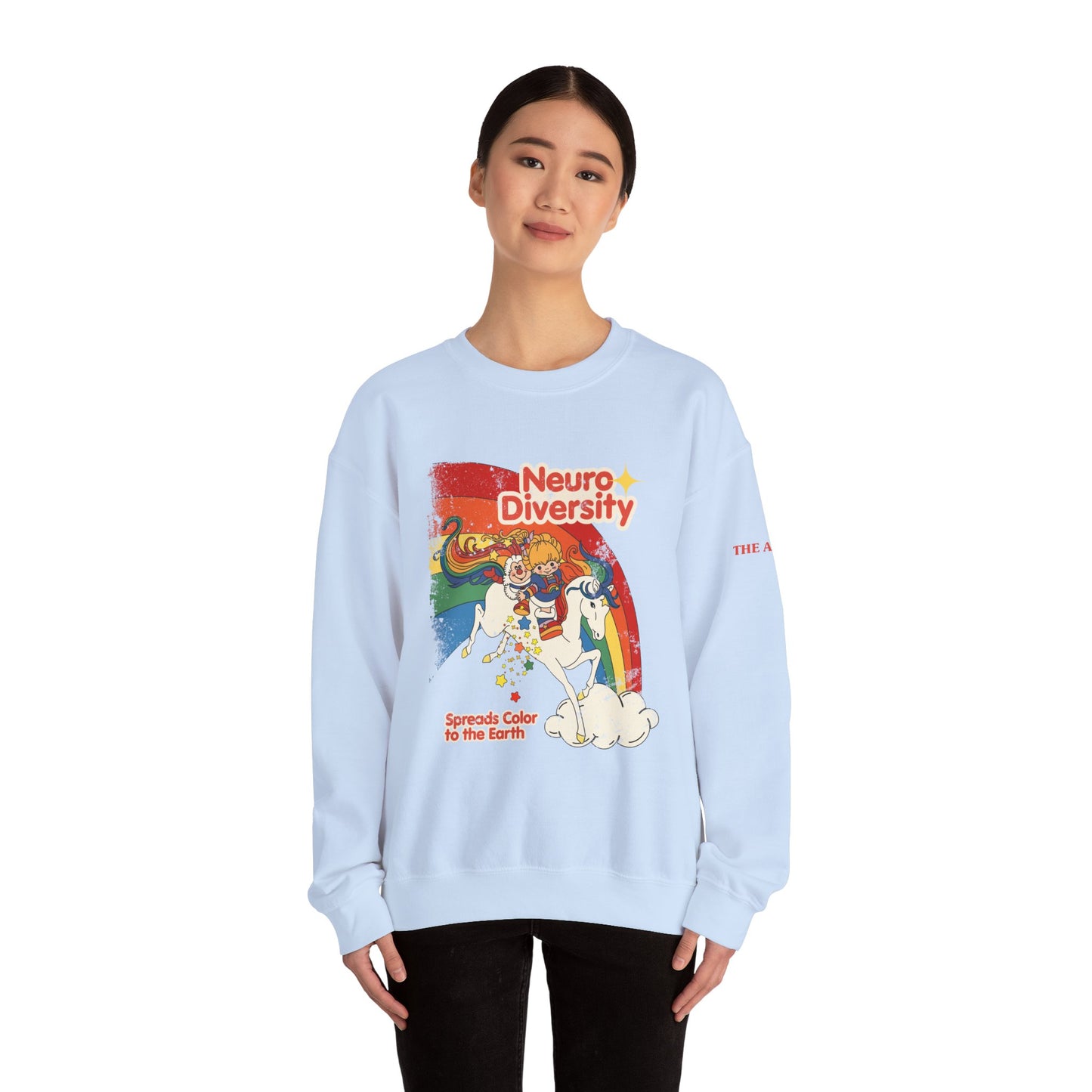 Neurodiversity Spreads Color to the Earth - Adult Unisex Heavy Blend™ Crewneck Sweatshirt