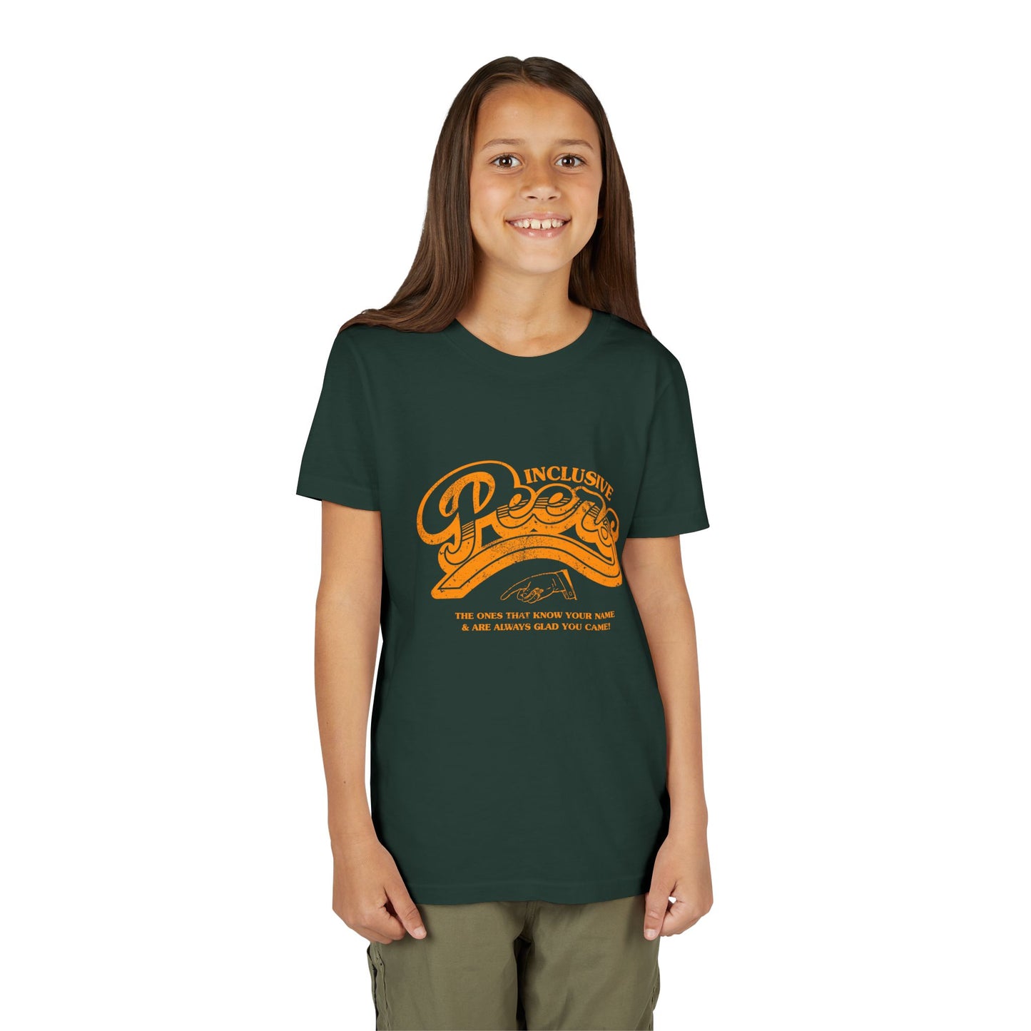 Inclusive Peers - The Ones That Know Your Name & Are Always Glad You Came - Youth Short Sleeve Tee