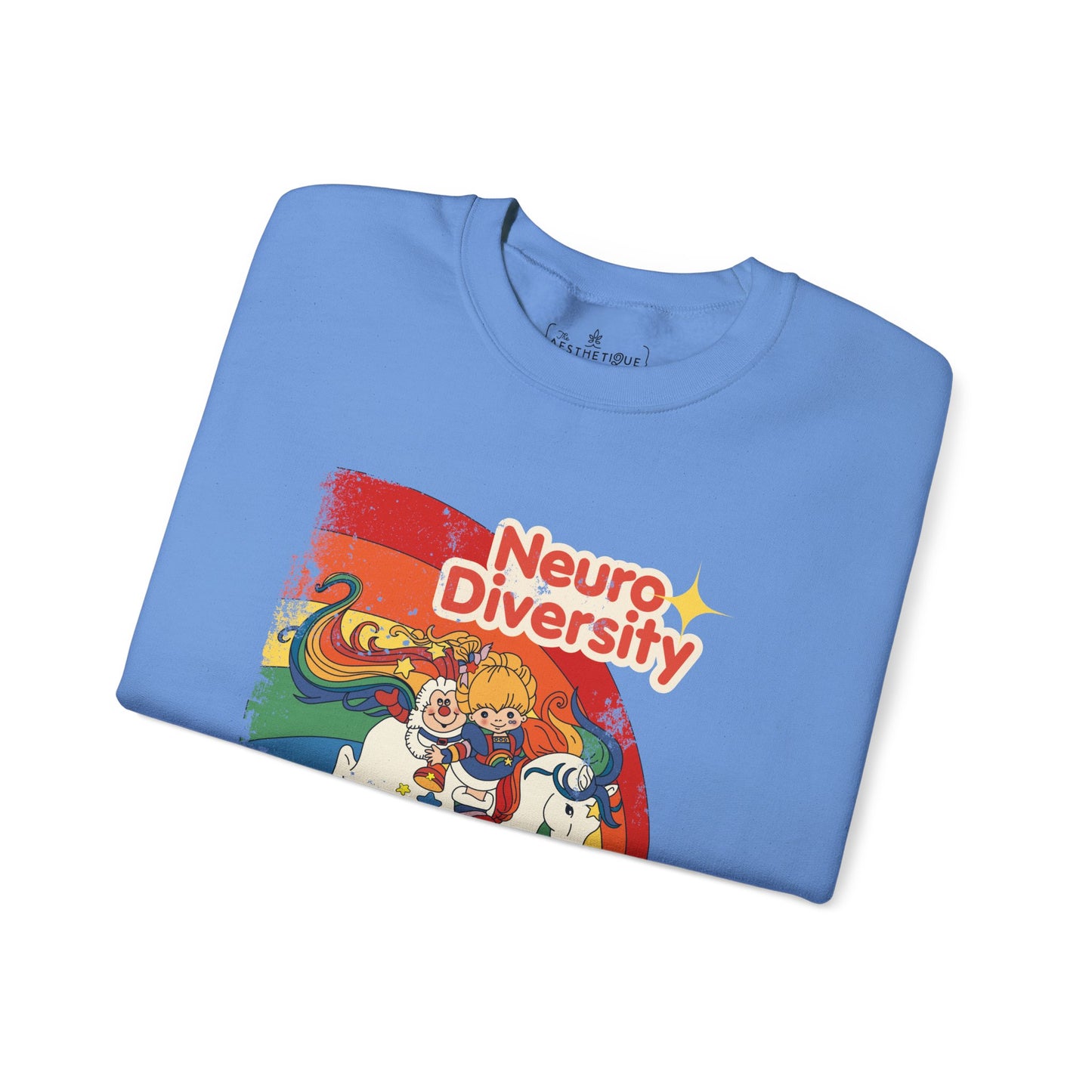 Neurodiversity Spreads Color to the Earth - Adult Unisex Heavy Blend™ Crewneck Sweatshirt