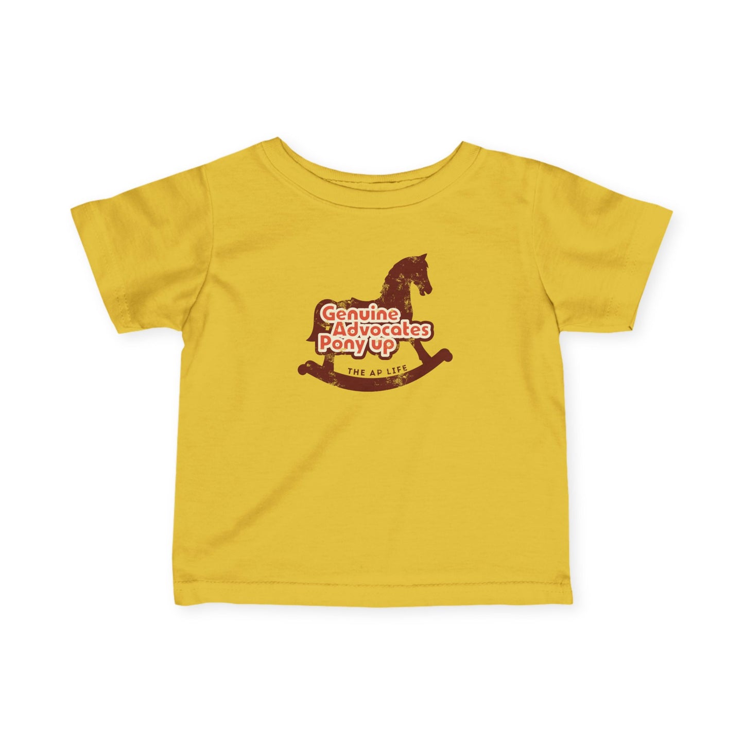 Genuine Advocates Pony Up - Rocking Horse - Baby/Infant Fine Jersey Tee
