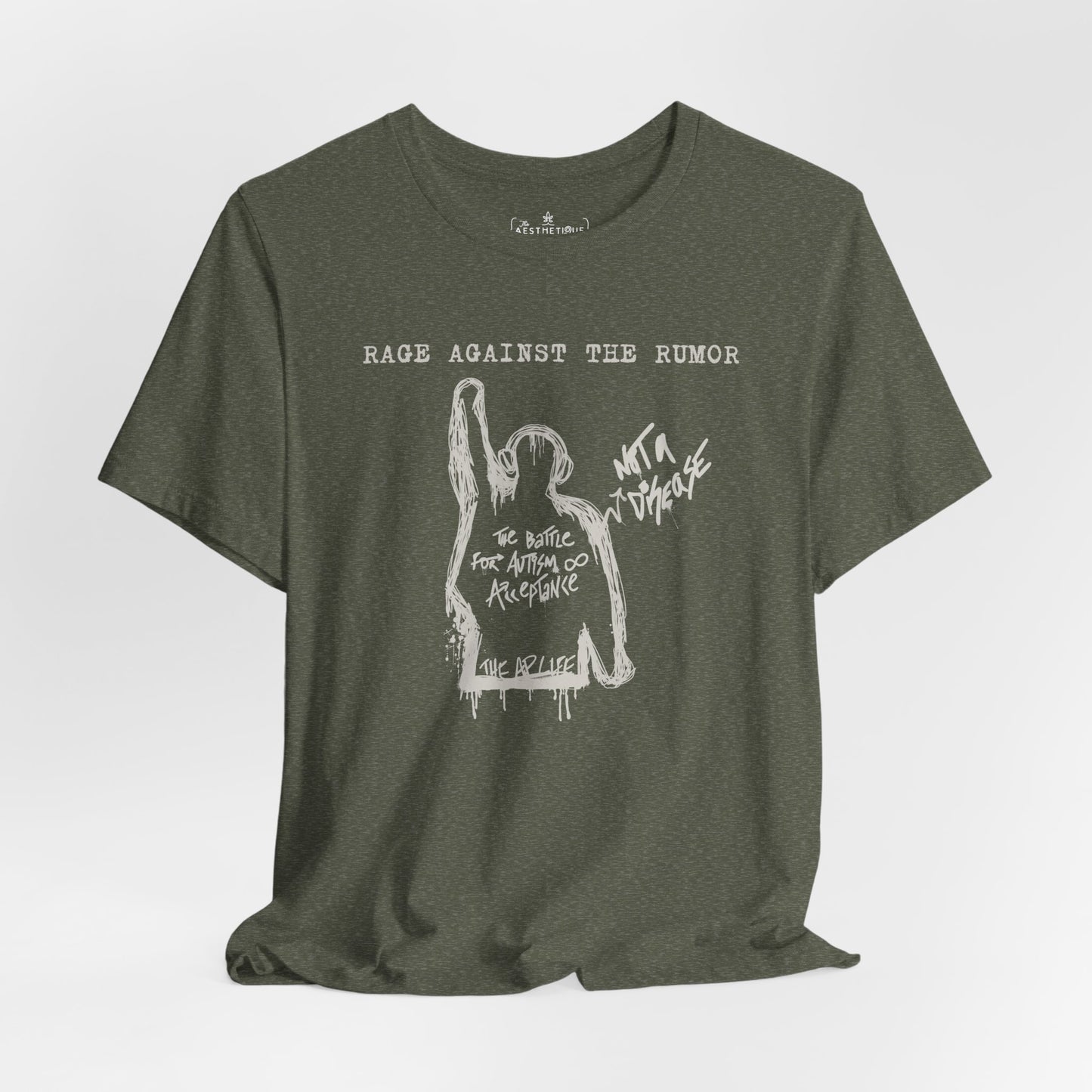 Rage Against the Rumor - The Battle for Autism Acceptance - Adult Unisex Tee