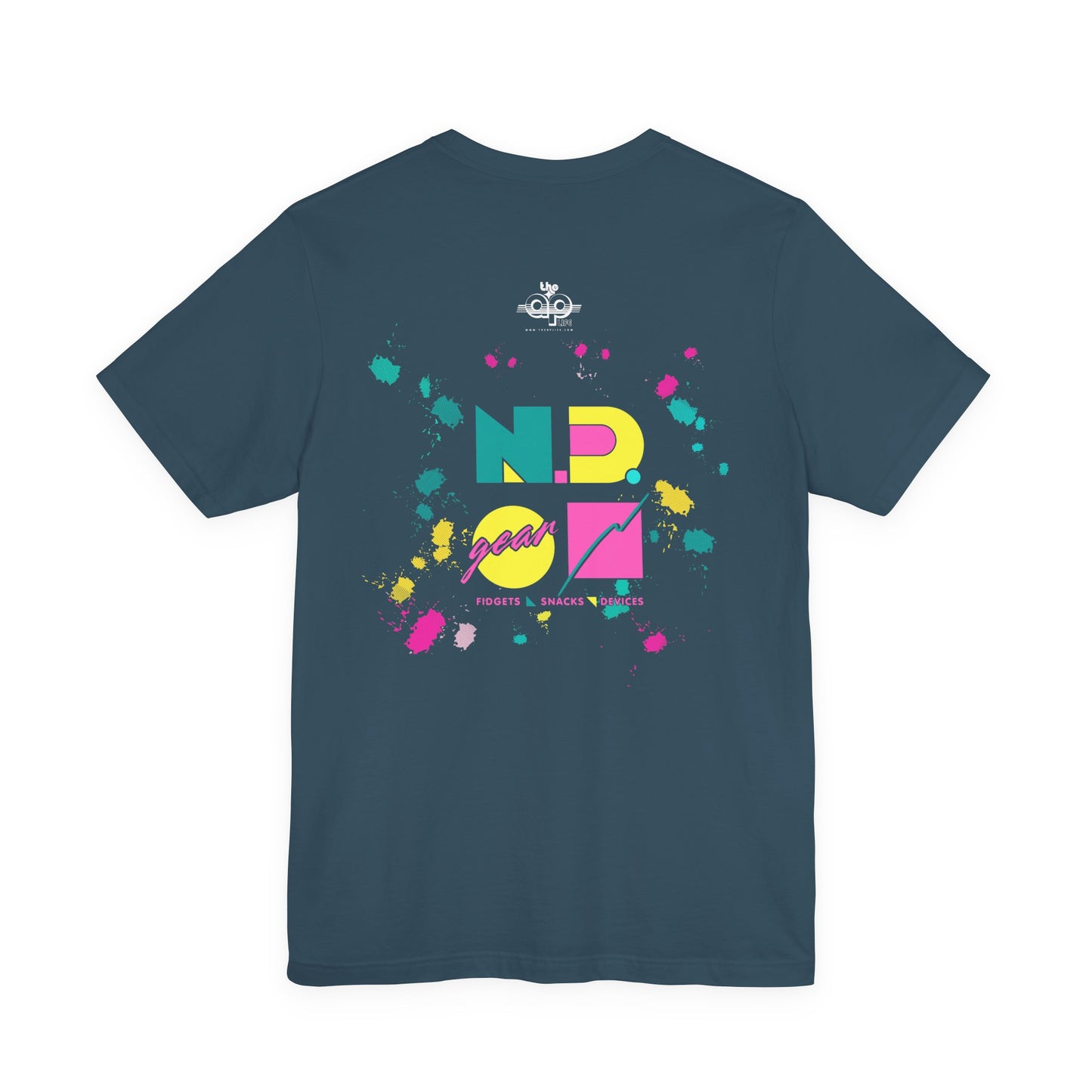 N.D. Gear - Fidgets, Snacks, Devices - Adult Unisex Jersey Short Sleeve Tee