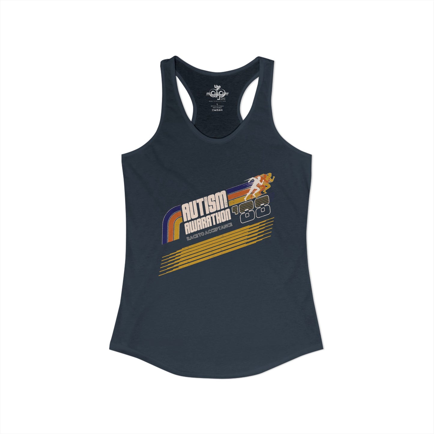 Autism Awarathon - Race to Acceptance - Women's Ideal Racerback Tank