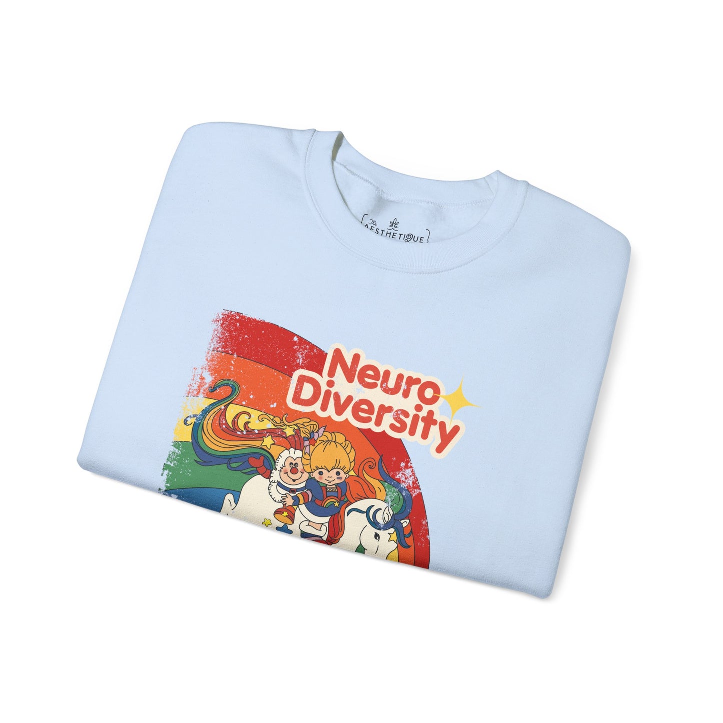Neurodiversity Spreads Color to the Earth - Adult Unisex Heavy Blend™ Crewneck Sweatshirt