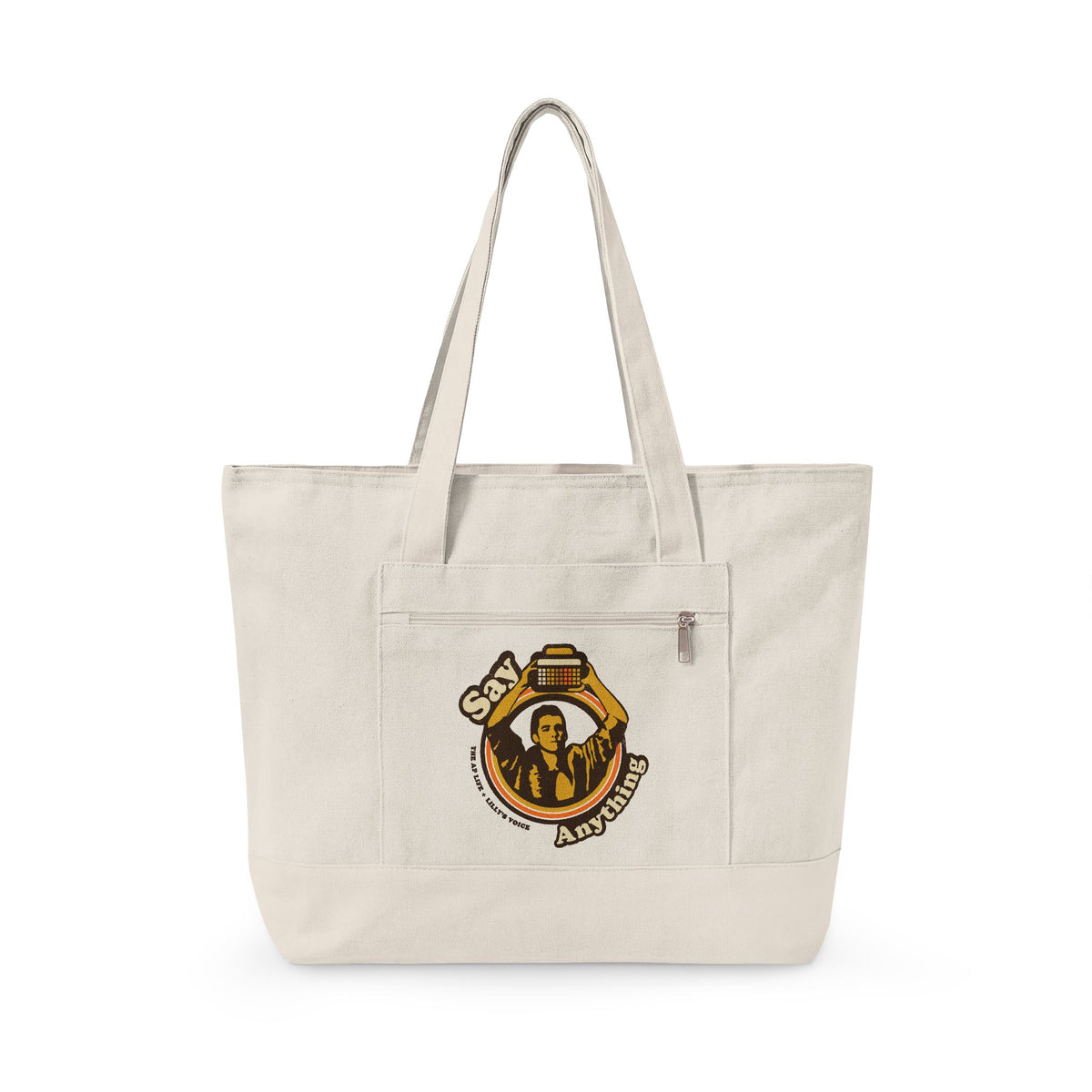 Say Anything - AAC - Lilly's Voice + The AP Life Collab - Zippered Canvas Tote