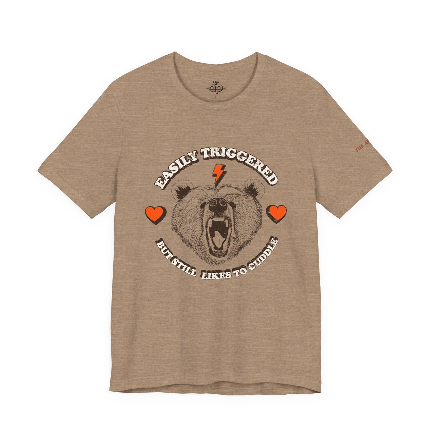 Easily Triggered But Still Likes to Cuddle - Adult Unisex Jersey Short Sleeve Tee