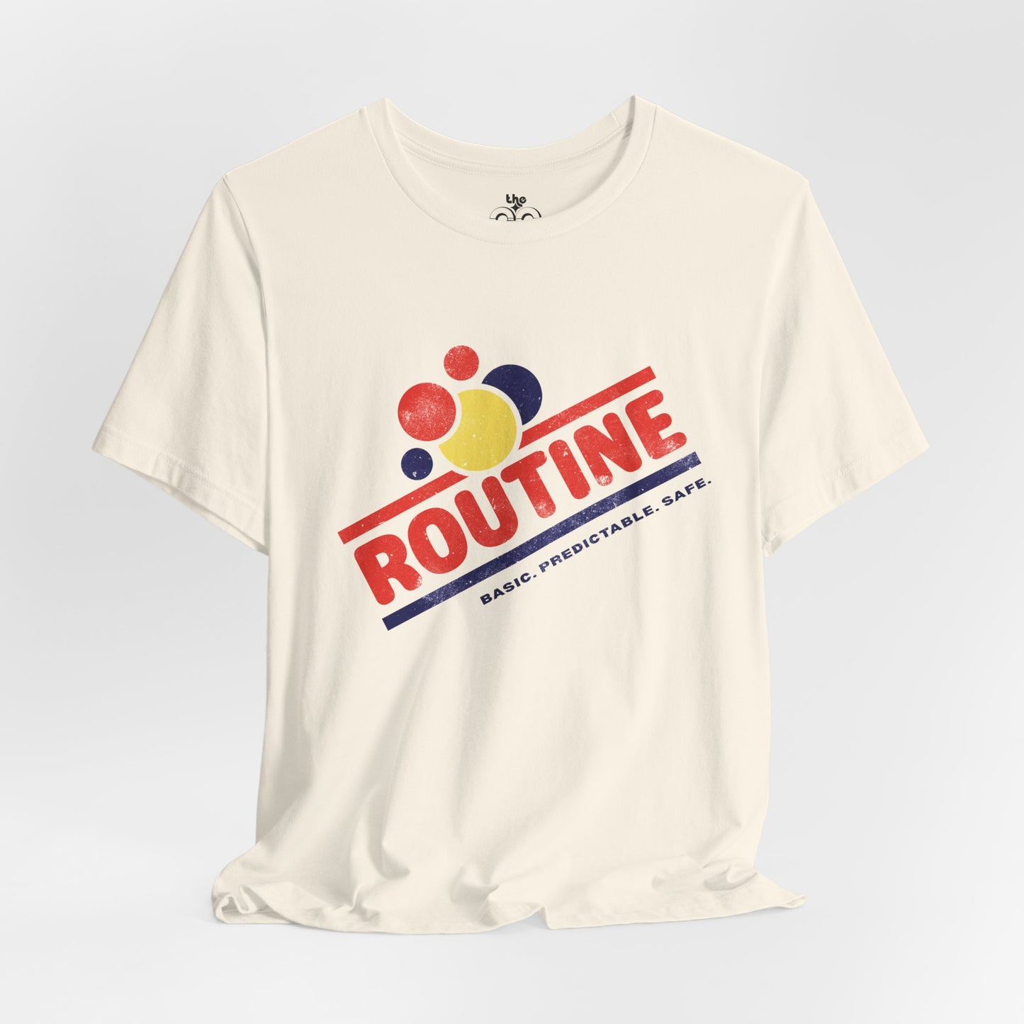 ROUTINE - Basic. Predictable. Safe. Adult Unisex Jersey Short Sleeve Tee