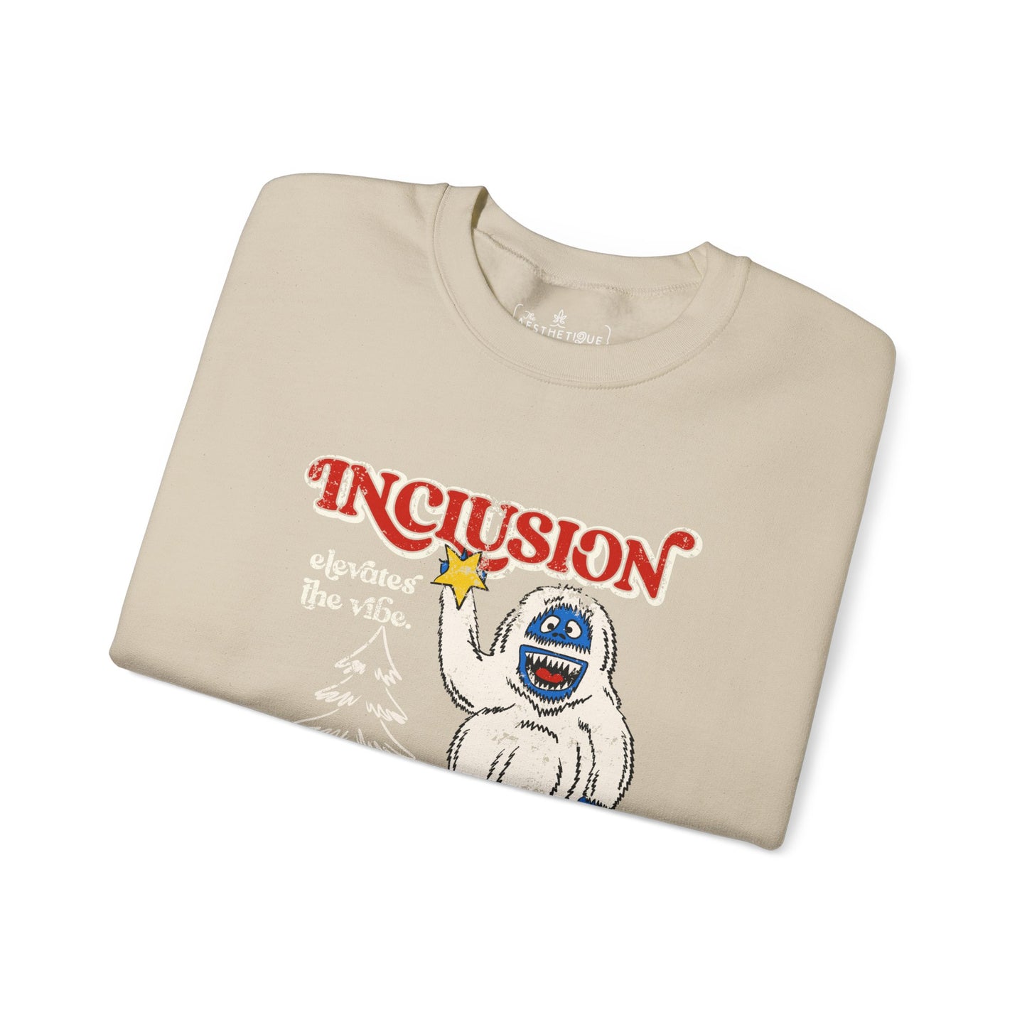 Inclusion Elevates the Vibe - Bumble - Unisex Heavy Blend™ Crewneck Sweatshirt (Ships Internationally)