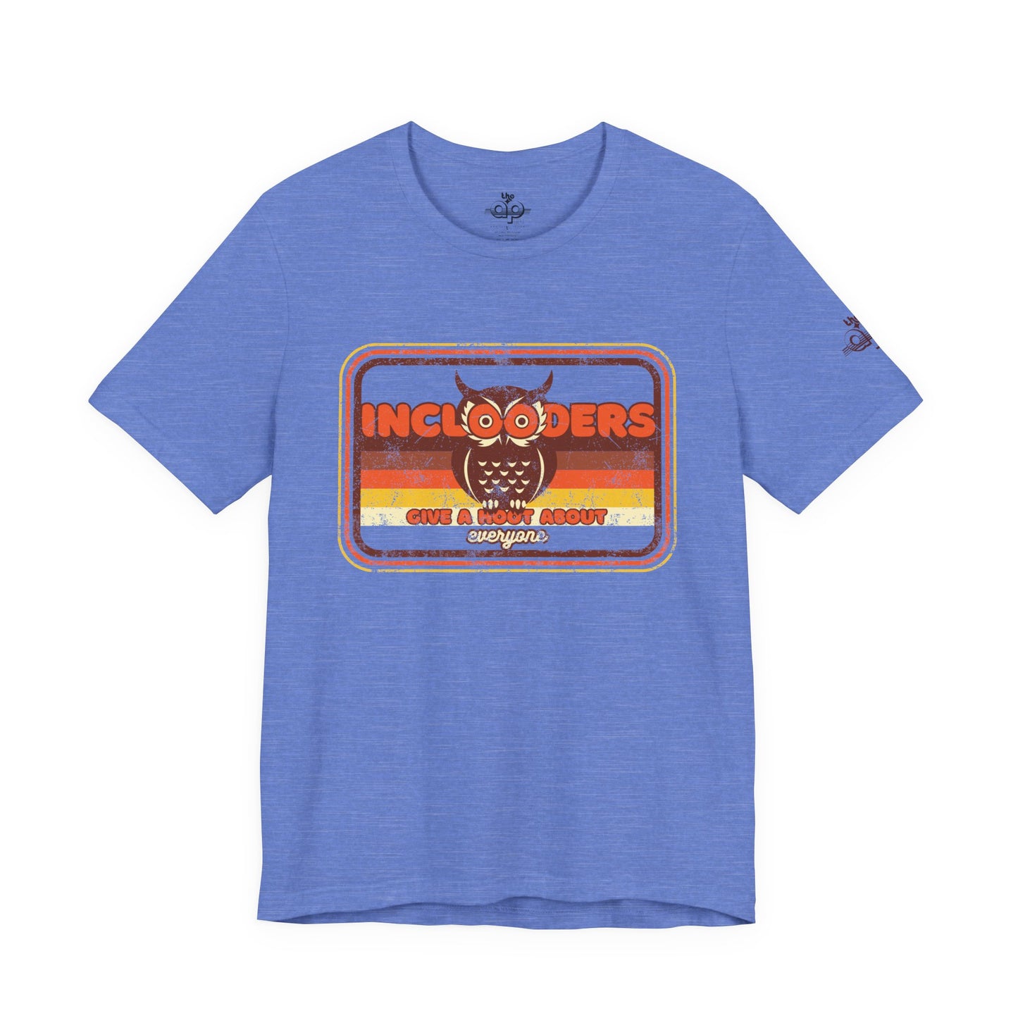 Inclooders Give a Hoot About Everyone - Adult Unisex Jersey Short Sleeve Tee