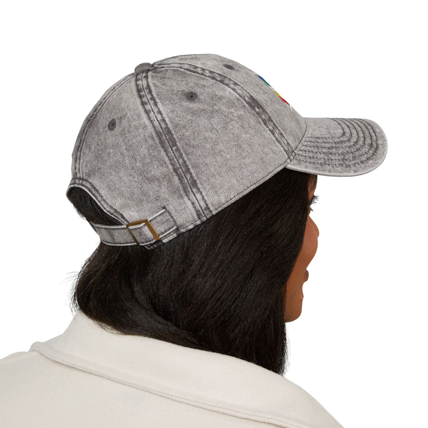 Includers Only - Disability Pride Flag - Vintage Cap (Embroidery)