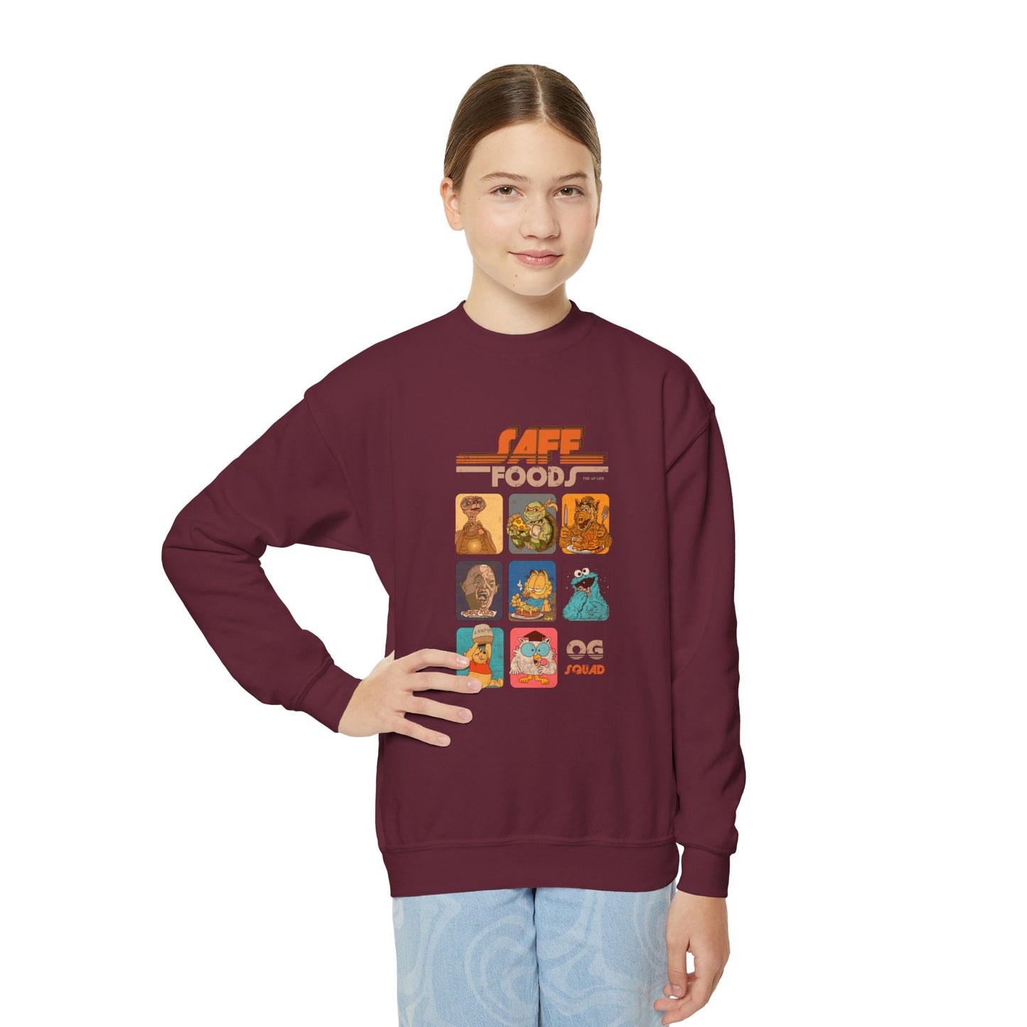Safe Foods - OG Squad - Youth Unisex Crewneck Sweatshirt