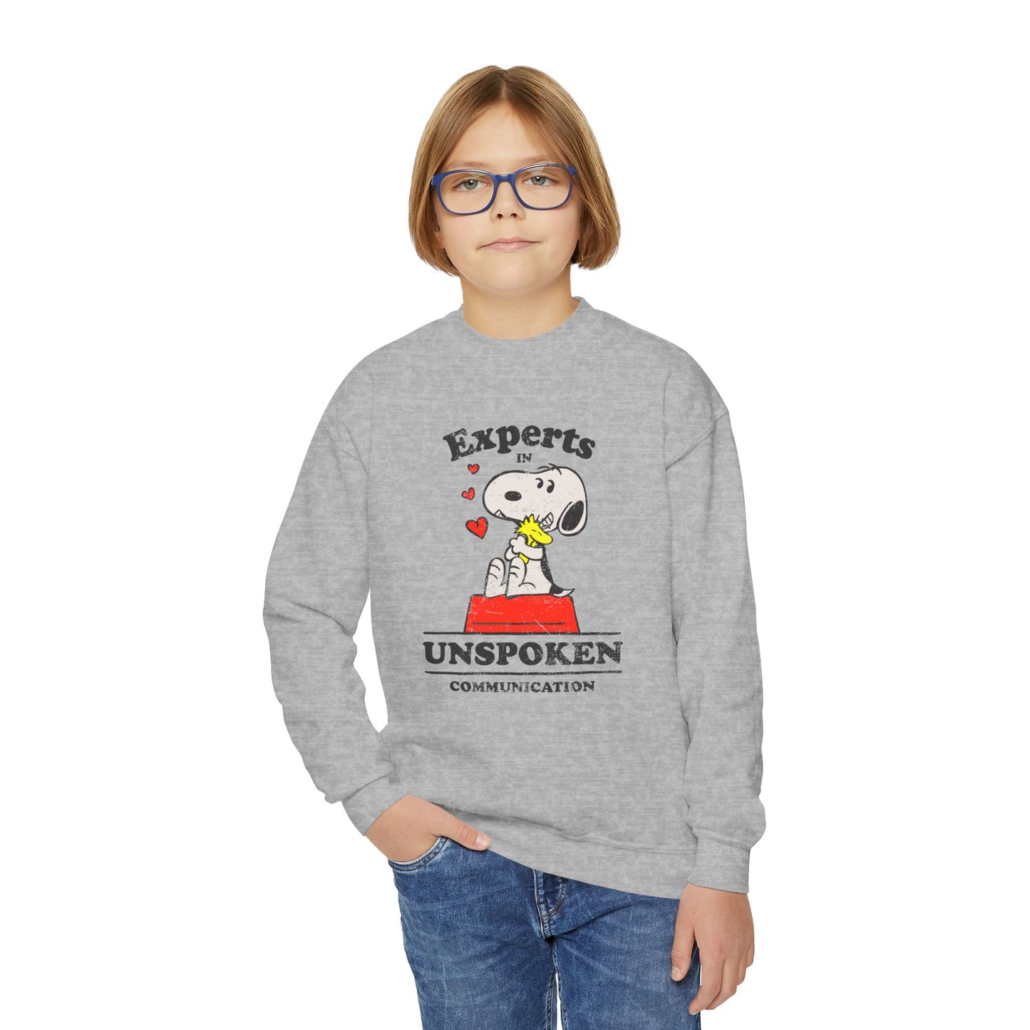 Experts in Unspoken Communication - Youth Crewneck Sweatshirt