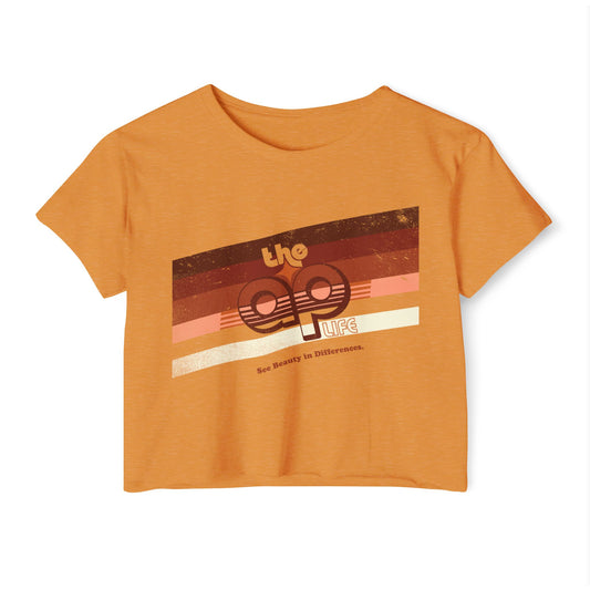 The AP Life - Retro Stripes - Women's Crop Top Tee