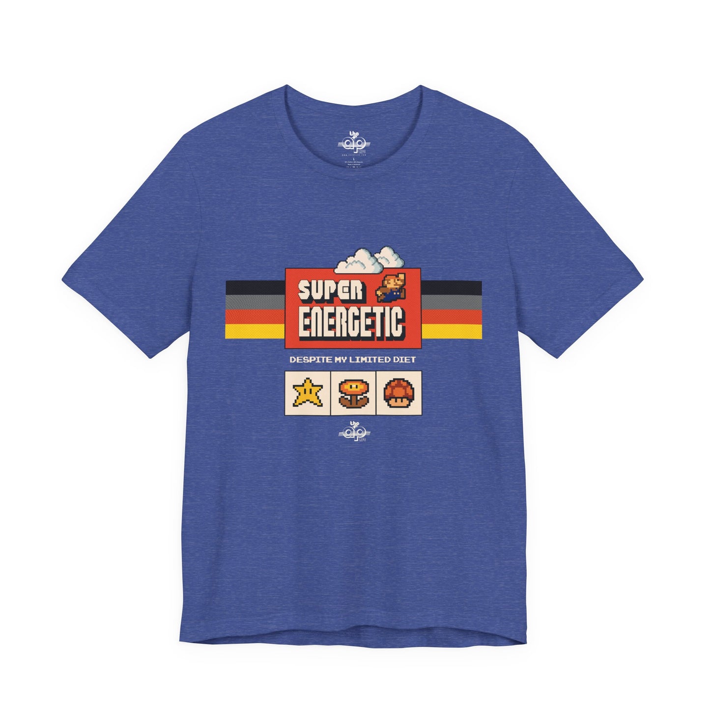Super Energetic, Despite My Limited Diet - Adult Unisex Jersey Short Sleeve Tee