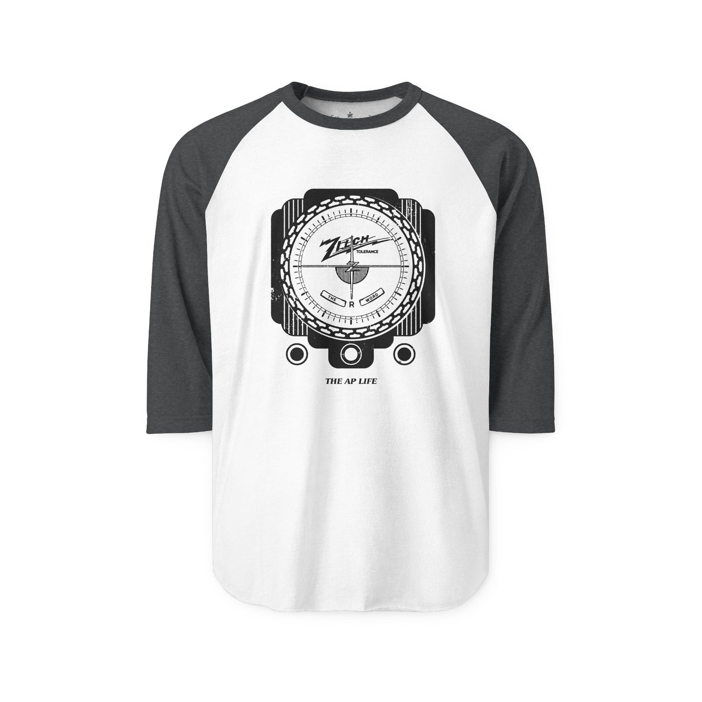 Zilch Tolerance for the R Word - Adult Unisex Three-Quarter Sleeve Raglan Shirt