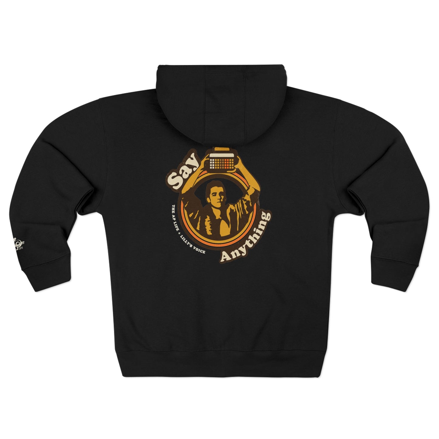 Say Anything - AAC- Lilly's Voice + The AP Life - Adult Unisex Zip Hoodie