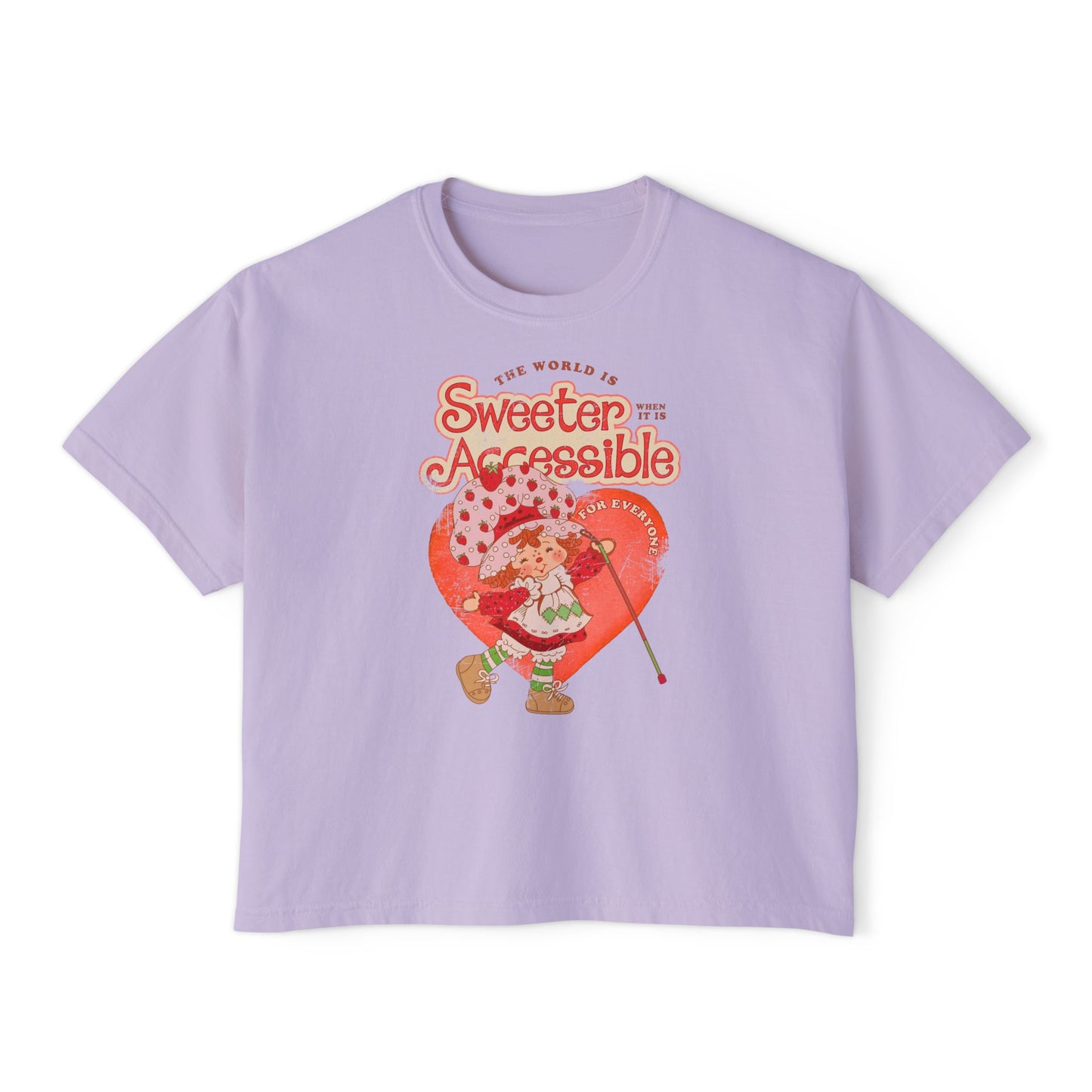 The World is Sweeter When it is Accessible for Everyone - Women's Boxy Tee