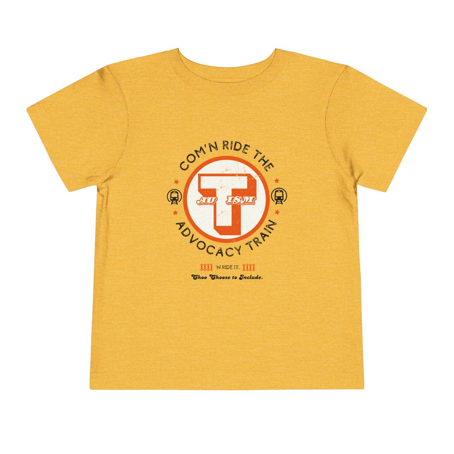 C'mon Ride The Autism Advocacy Train - Toddler Unisex Tee