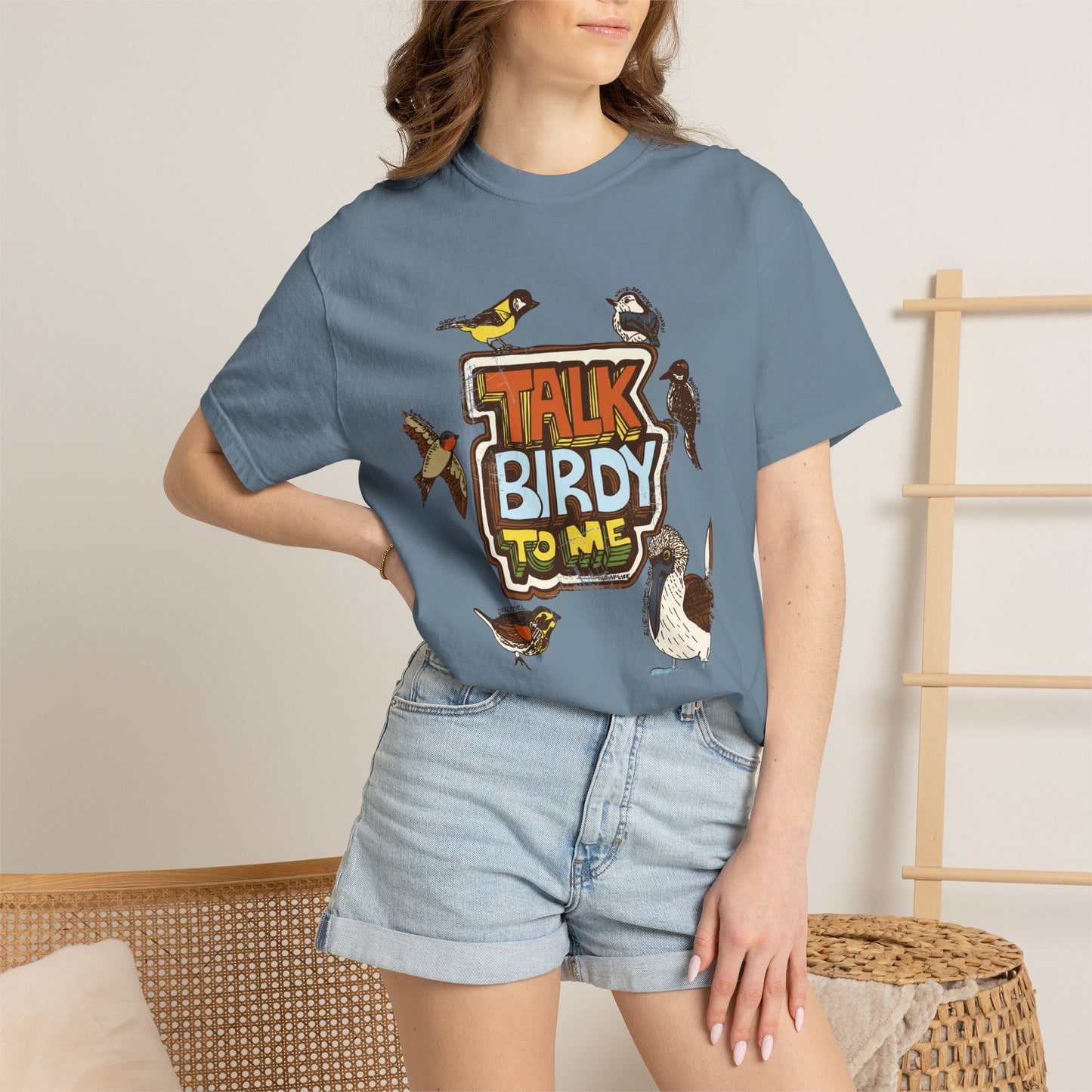 Talk Birdy to Me - Adult Unisex Garment-Dyed T-shirt