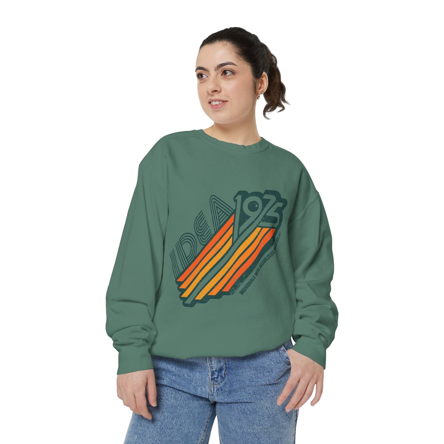 IDEA - 1975 - Individuals with Disabilities Education Act - Adult Unisex Garment-Dyed Sweatshirt