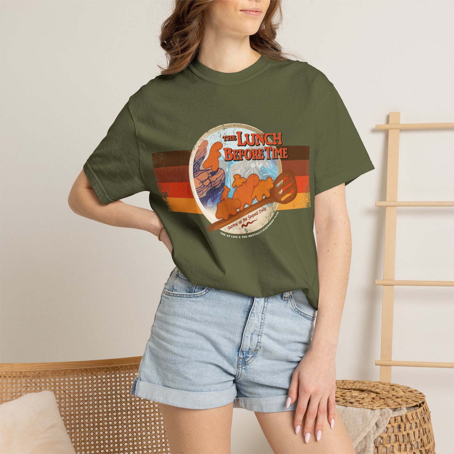 The Lunch Before Time- Serving Up the Sequels Daily - Adult Unisex Garment-Dyed T-shirt - Collab Design with TMEC