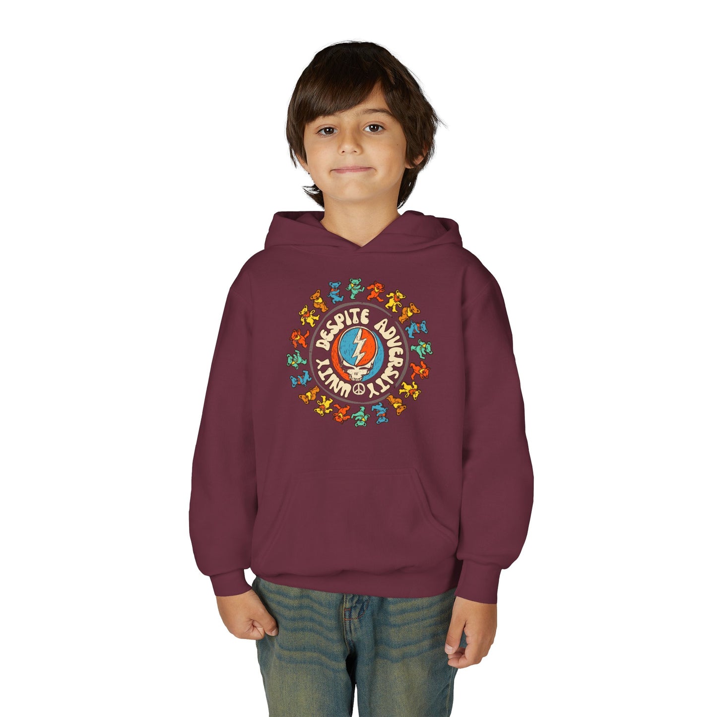 Unity Despite Adversity - Youth Heavy Blend Hooded Sweatshirt