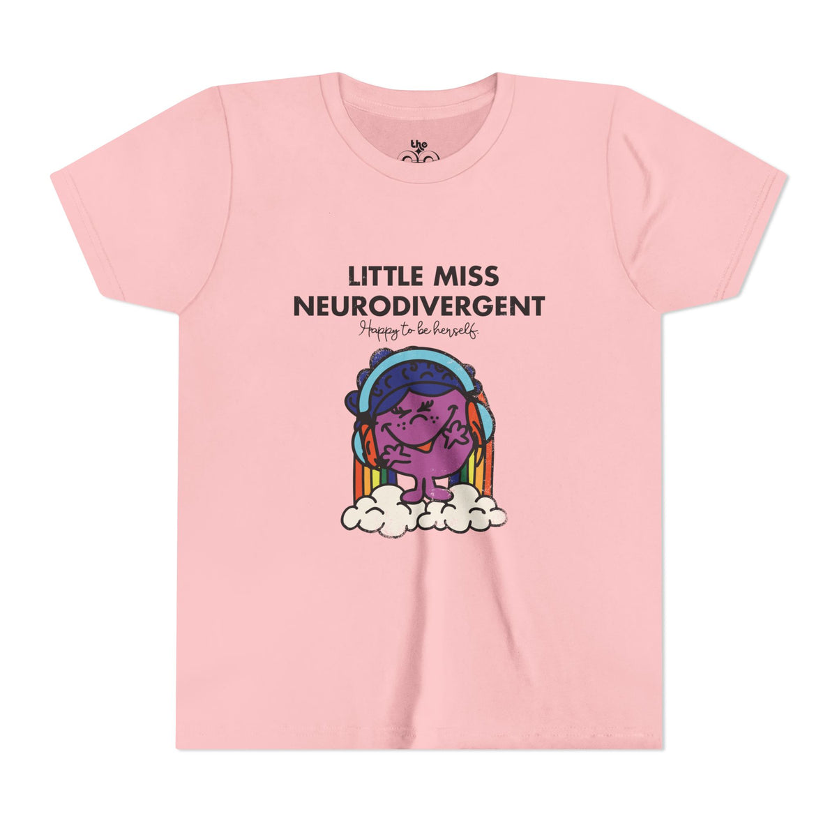 Little Miss Neurodivergent - Unisex Youth Short Sleeve Tee