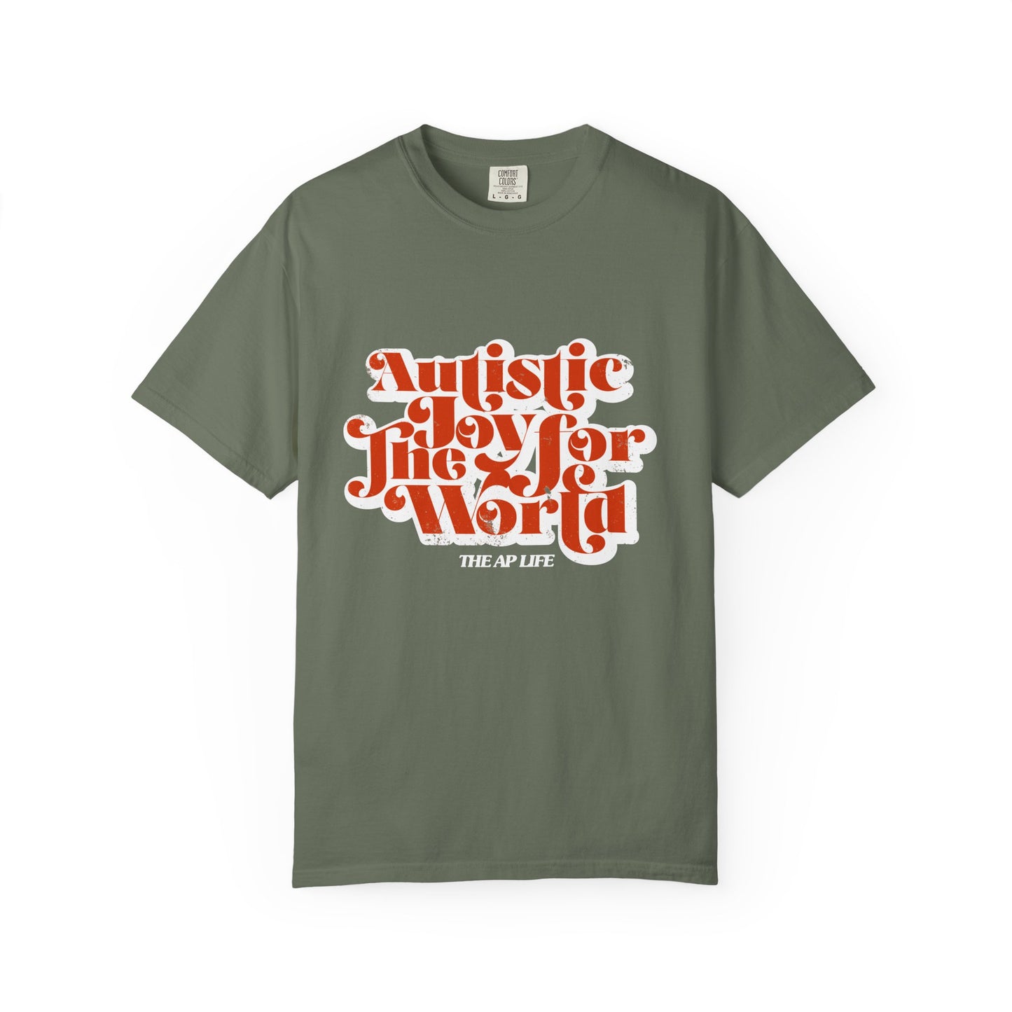 Autistic Joy for the World - Adult Unisex Garment-Dyed T-shirt