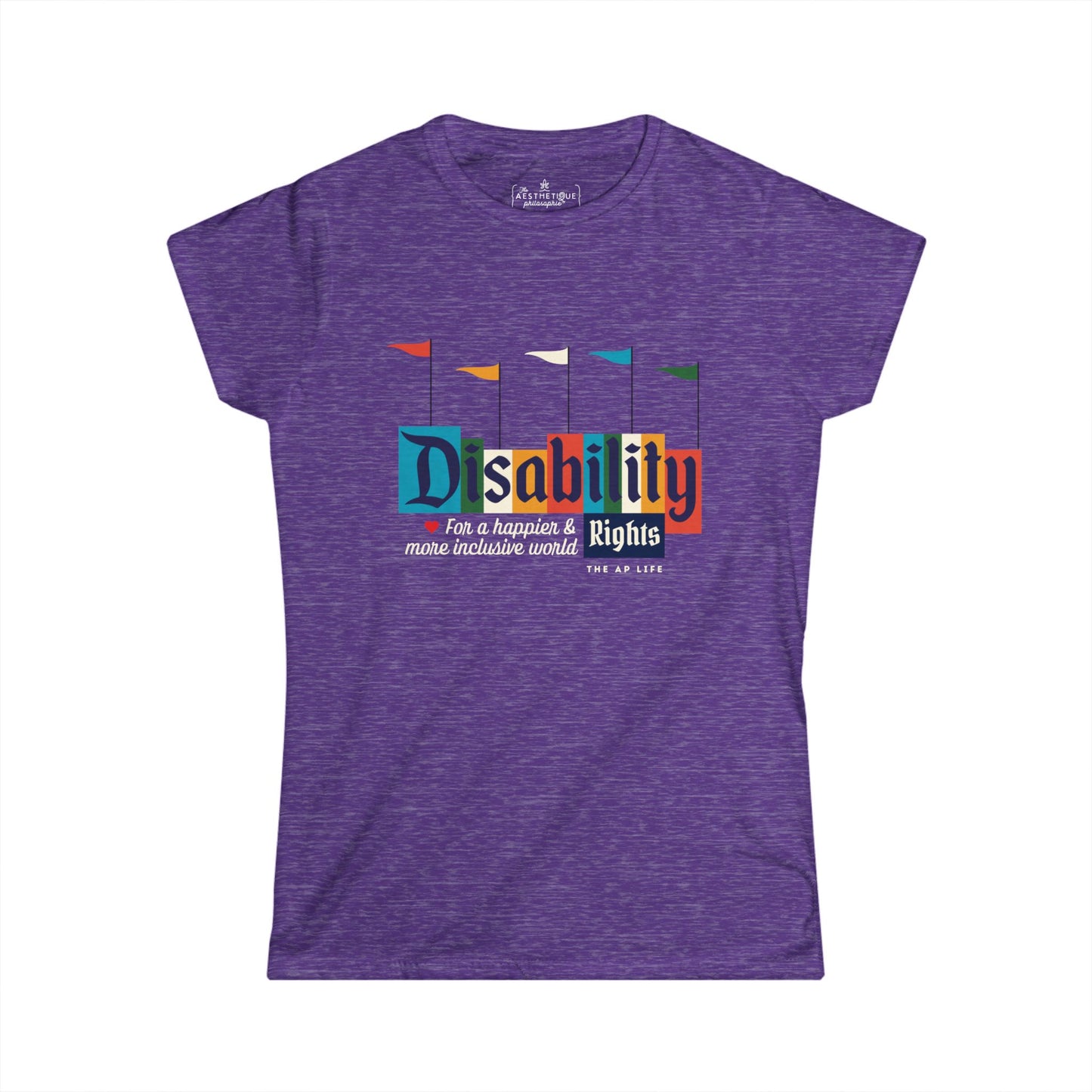 Disability Rights For A Happier & More Inclusive World - Women's Semi-Fitted Tee