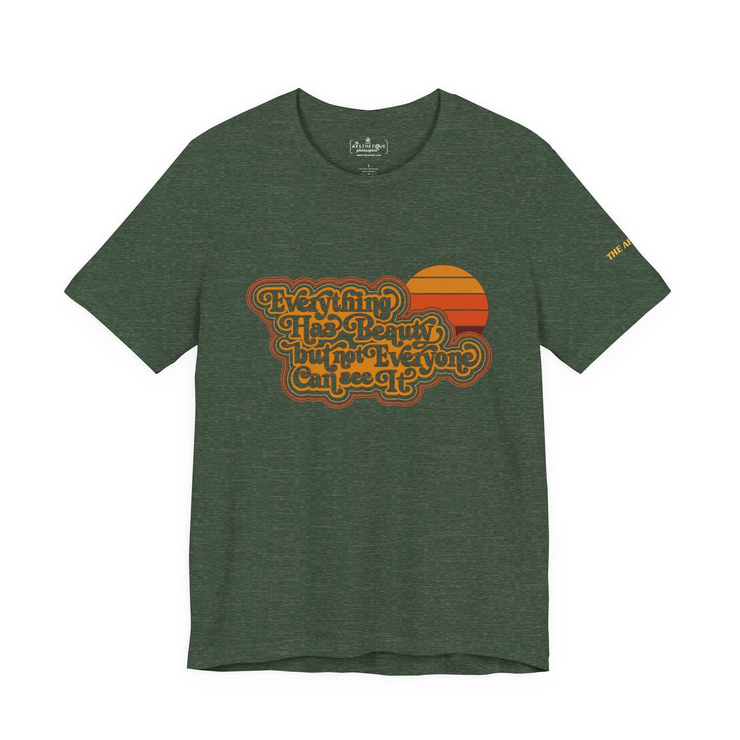 Everything has Beauty, but not Everyone can see it - Confucius - Adult Unisex Jersey Tee