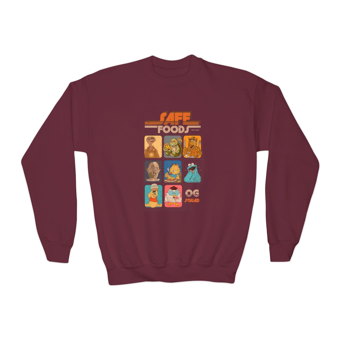 Safe Foods - OG Squad - Youth Unisex Crewneck Sweatshirt