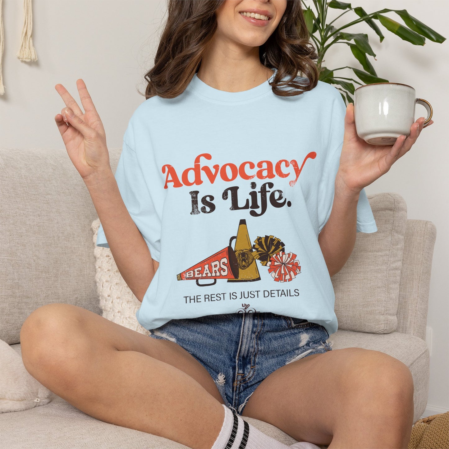Advocacy is Life  - The Rest is Just Details - Adult Unisex Garment-Dyed T-shirt