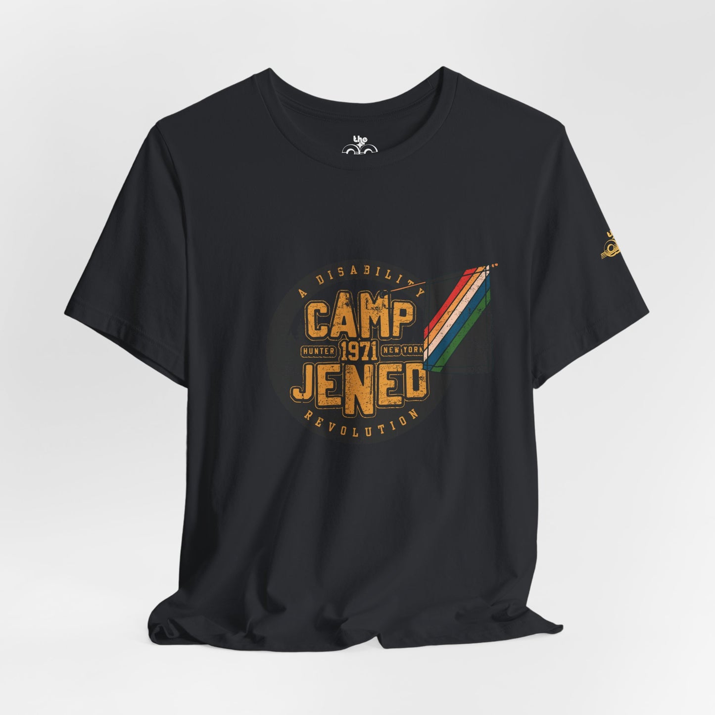 Camp Jened 1971 - A Disability Revolution - Adult Unisex Jersey Short Sleeve Tee