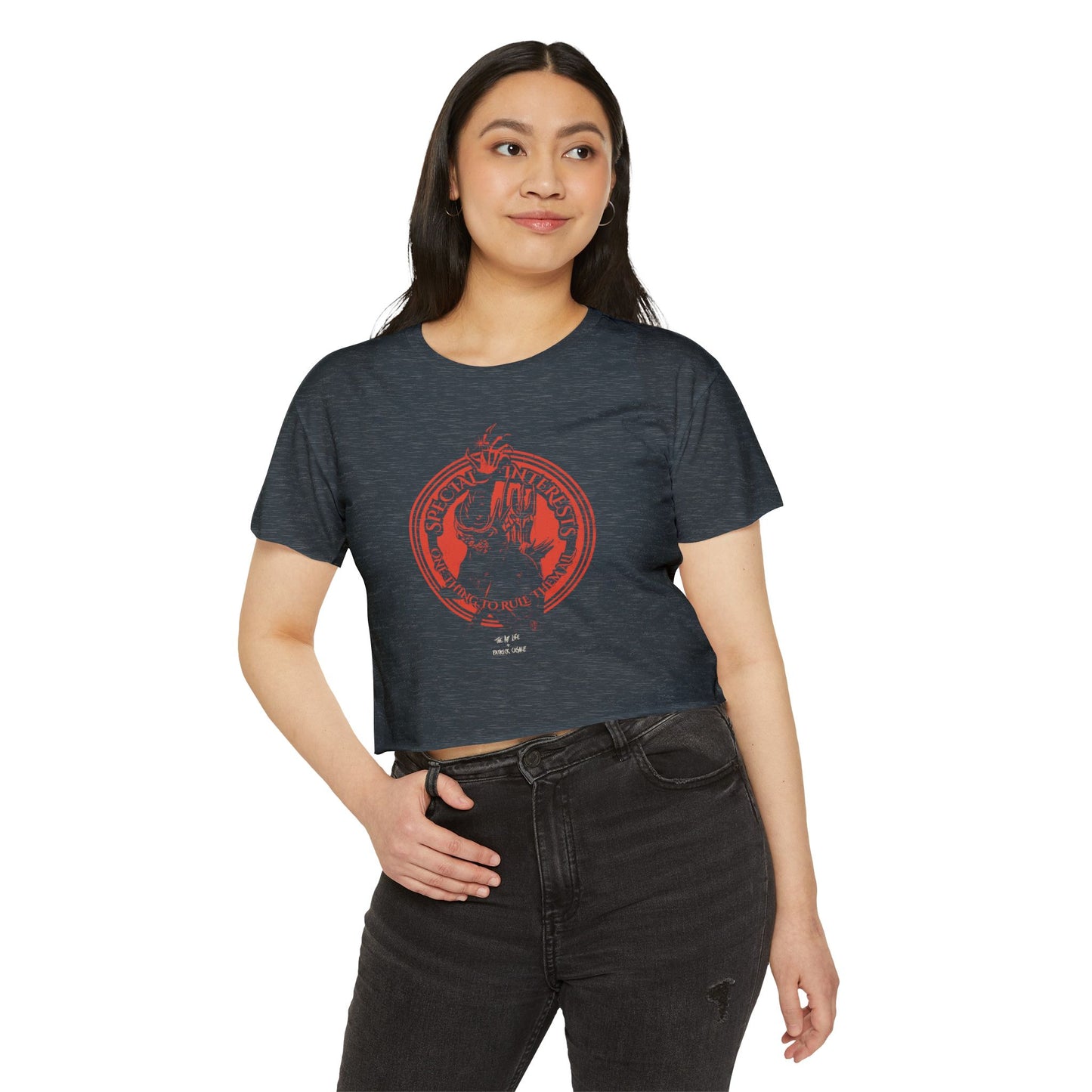 Special Interests - One Thing to Rule Them All - LOTR - Women's Crop Top Tee
