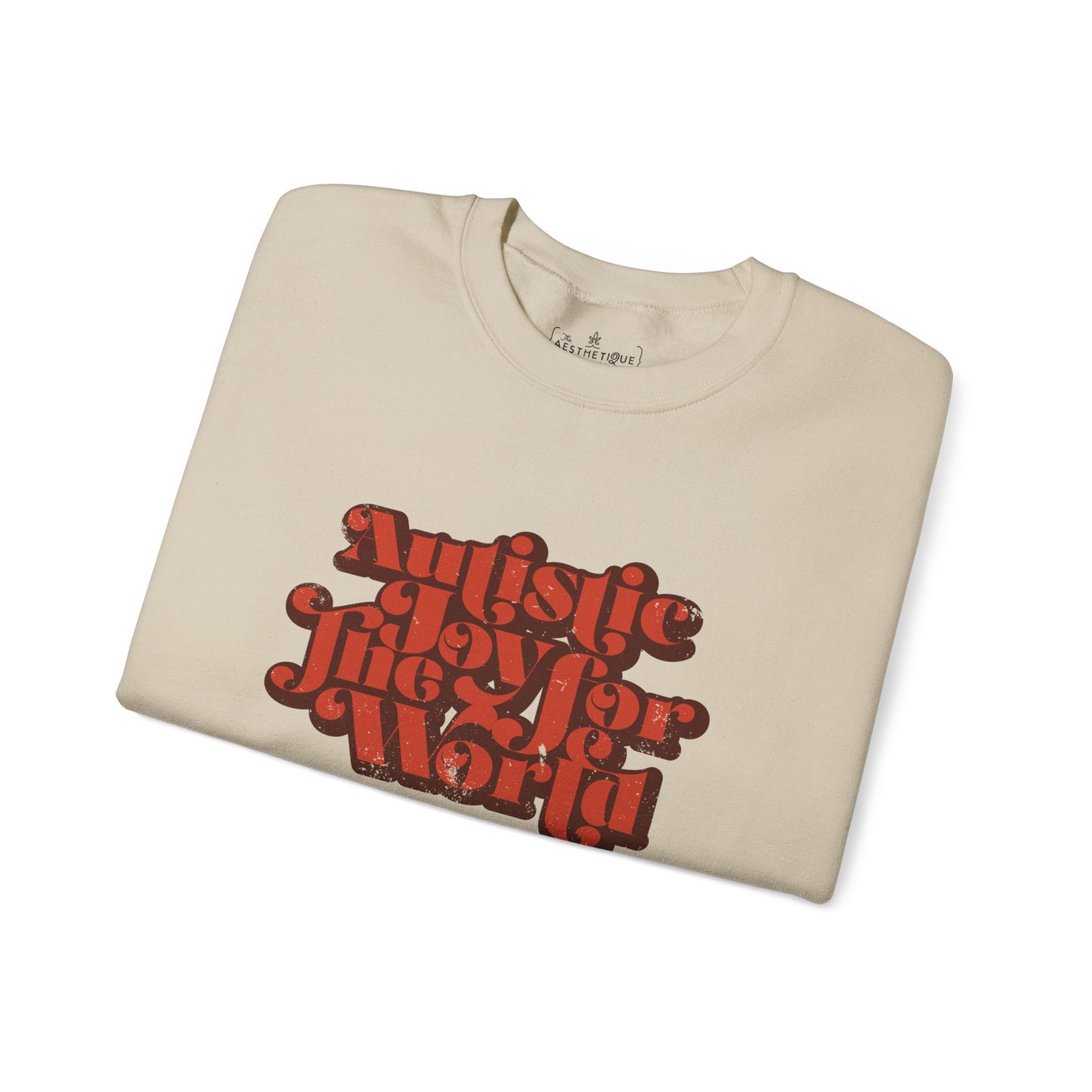 Autistic Joy for the World - Seasonal Style - Unisex Heavy Blend™ Crewneck Sweatshirt
