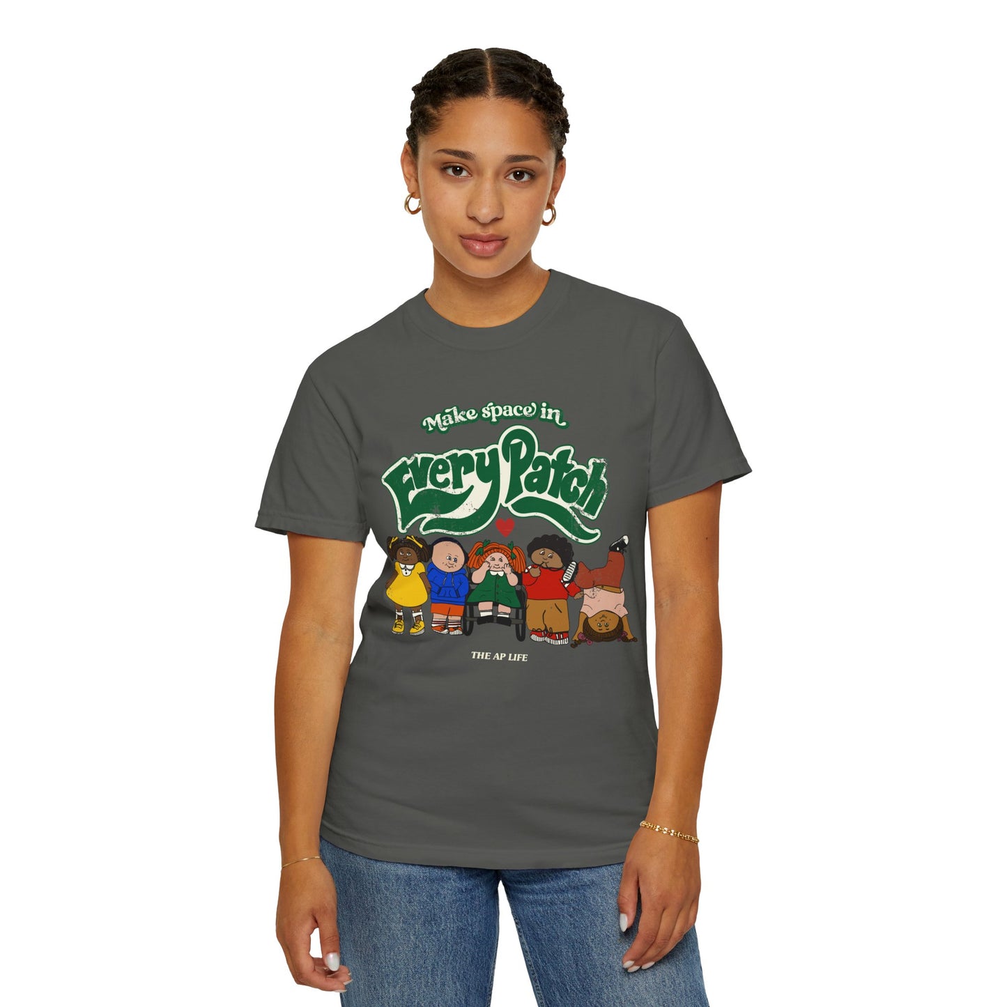Make Space in Every Patch - Inclusion Matters - Unisex Garment-Dyed T-shirt