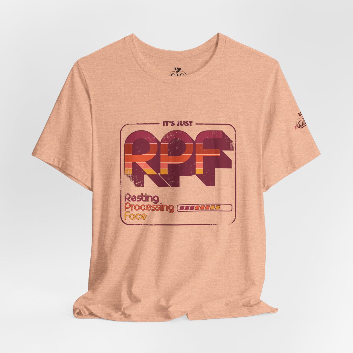 It's Just RPF - Resting Processing Face - Adult Unisex Jersey Short Sleeve Tee