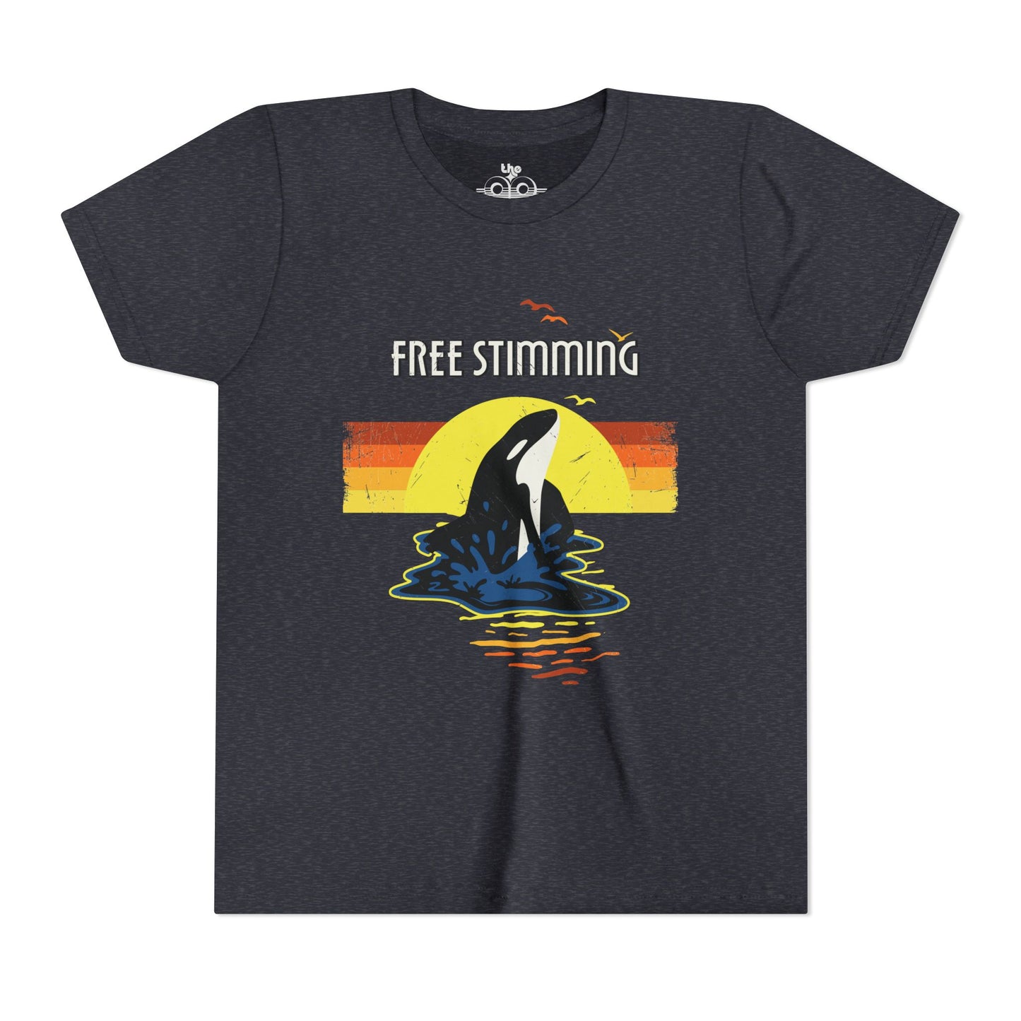 Free Stimming - Orca - Youth Unisex Short Sleeve Tee